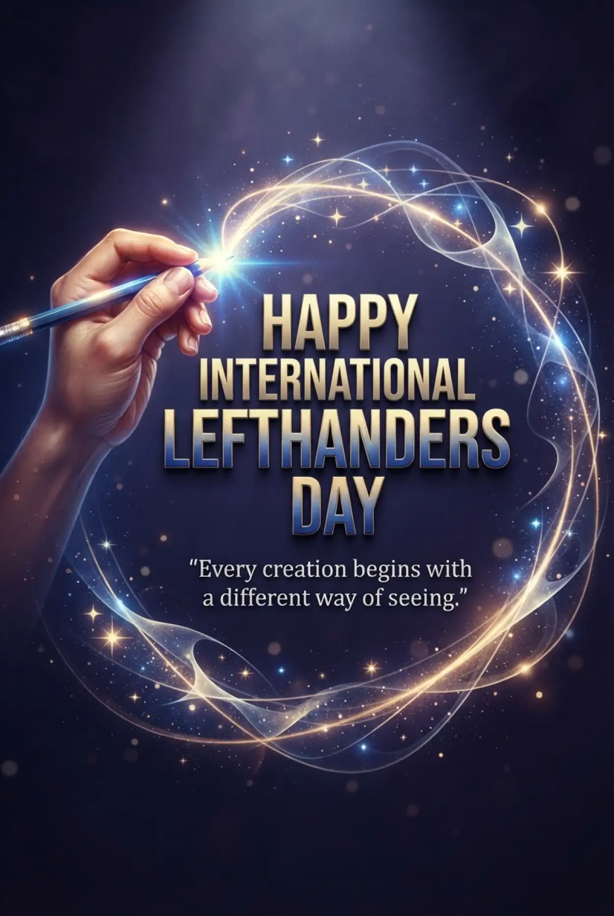 Free Download International Lefthanders Day 2026 Quotes - High Quality International Lefthanders Day 2026 Image