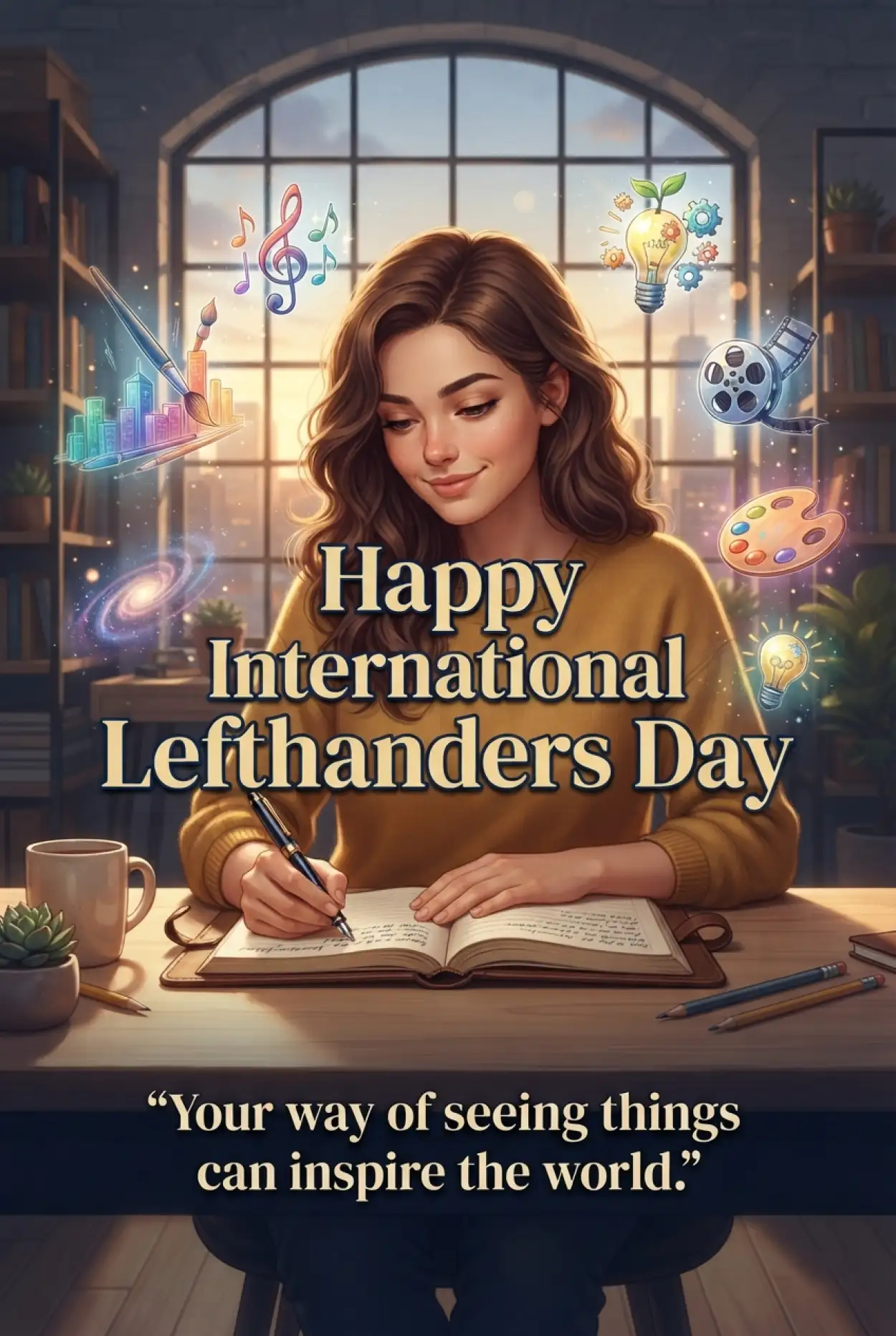 Free Download International Lefthanders Day 2026 Wishes - High Quality International Lefthanders Day 2026 Image