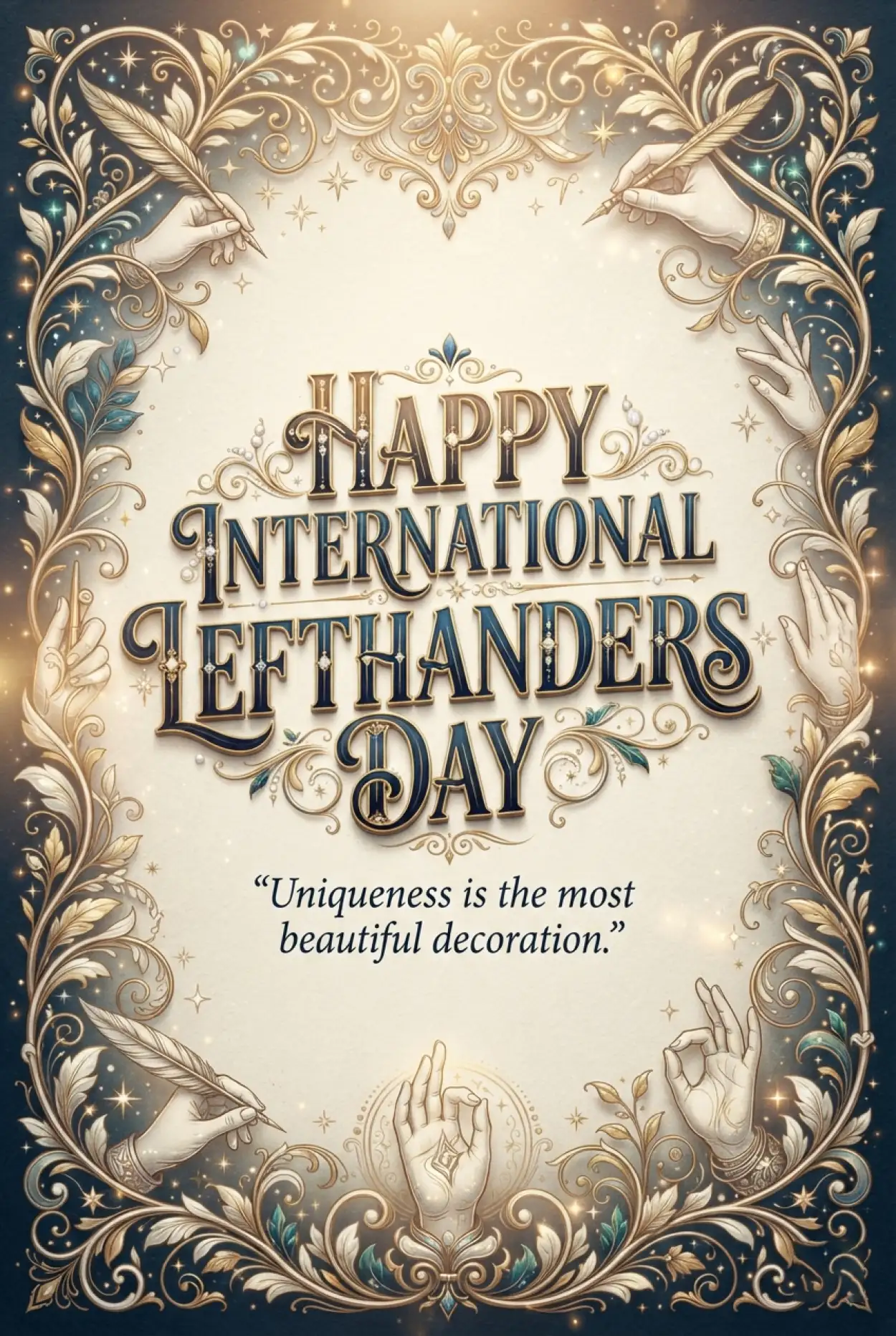 Free Download International Lefthanders Day August 13 Poster 2026 - High Quality International Lefthanders Day 2026 Image