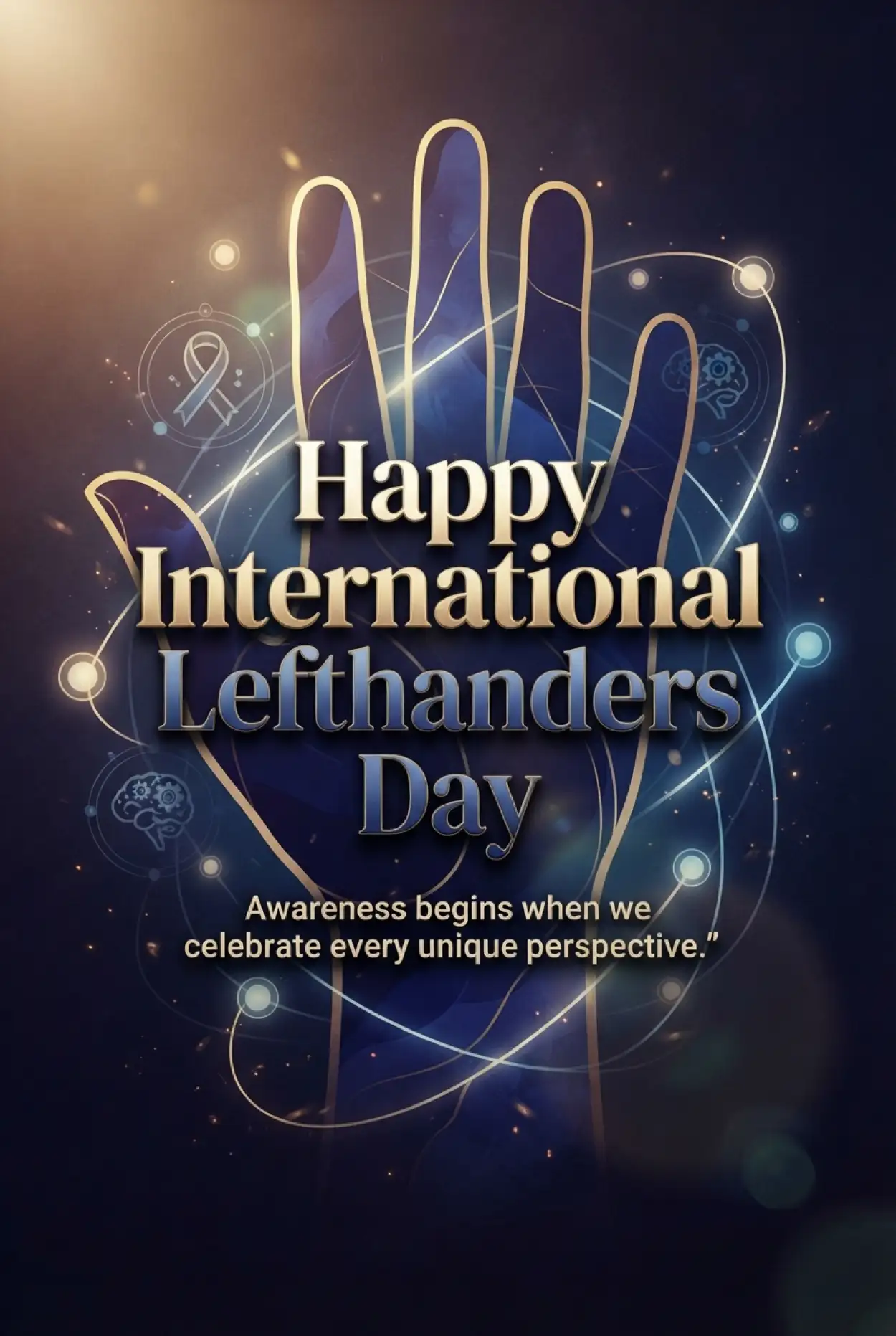 Free Download International Lefthanders Day Awareness Graphic 2026 - High Quality International Lefthanders Day 2026 Image