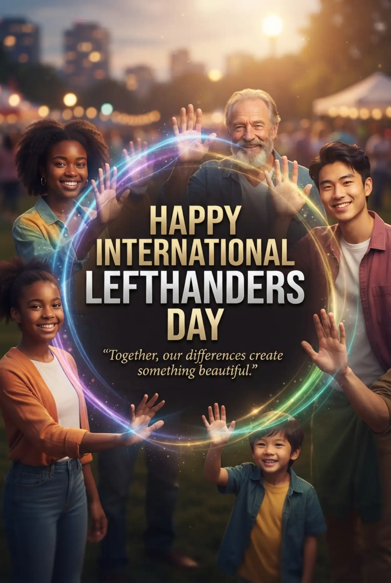 Free Download International Lefthanders Day Campaign Poster 2026 - High Quality International Lefthanders Day 2026 Image