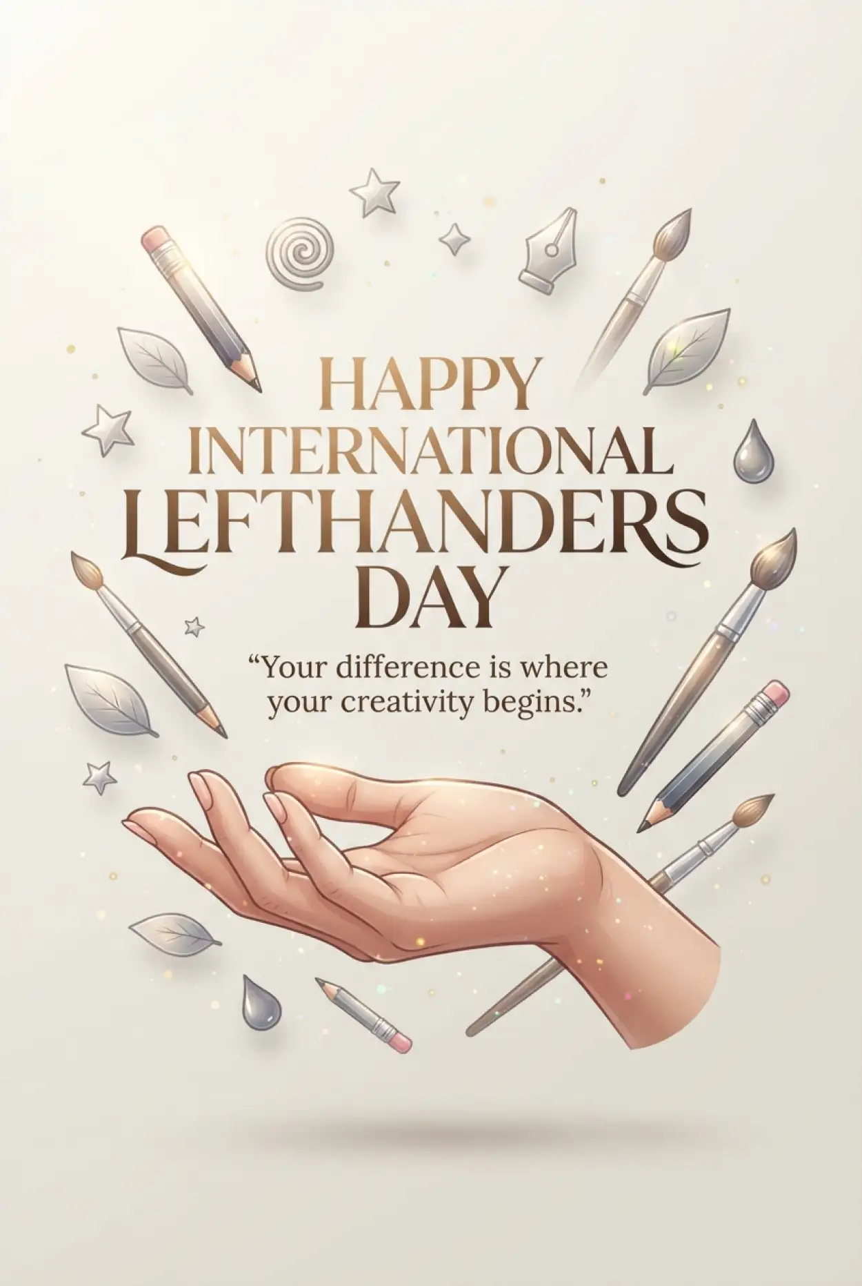 Free Download International Lefthanders Day Cartoon Illustration 2026 - High Quality International Lefthanders Day 2026 Image