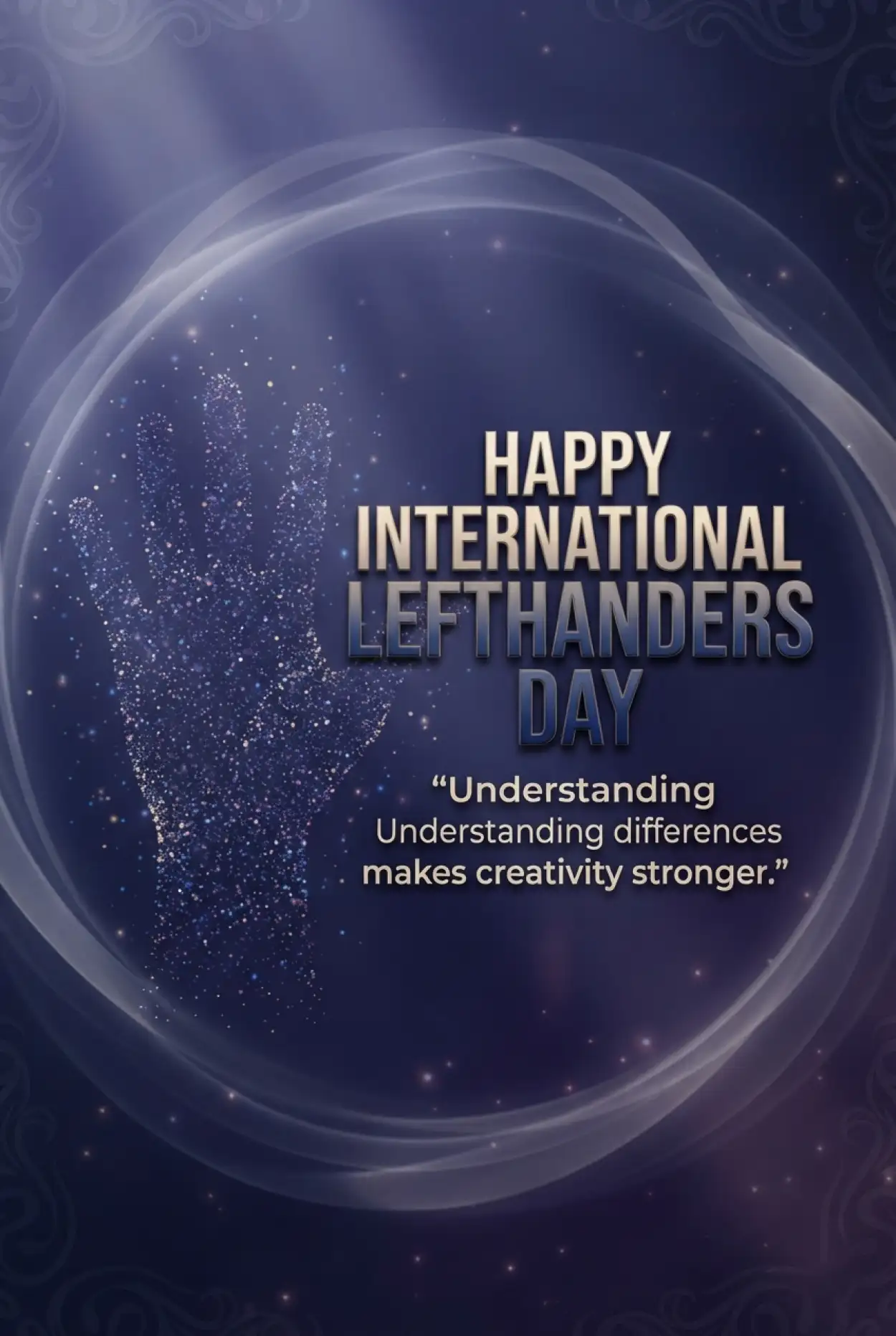 Free Download International Lefthanders Day Facebook Cover 2026 - High Quality International Lefthanders Day 2026 Image