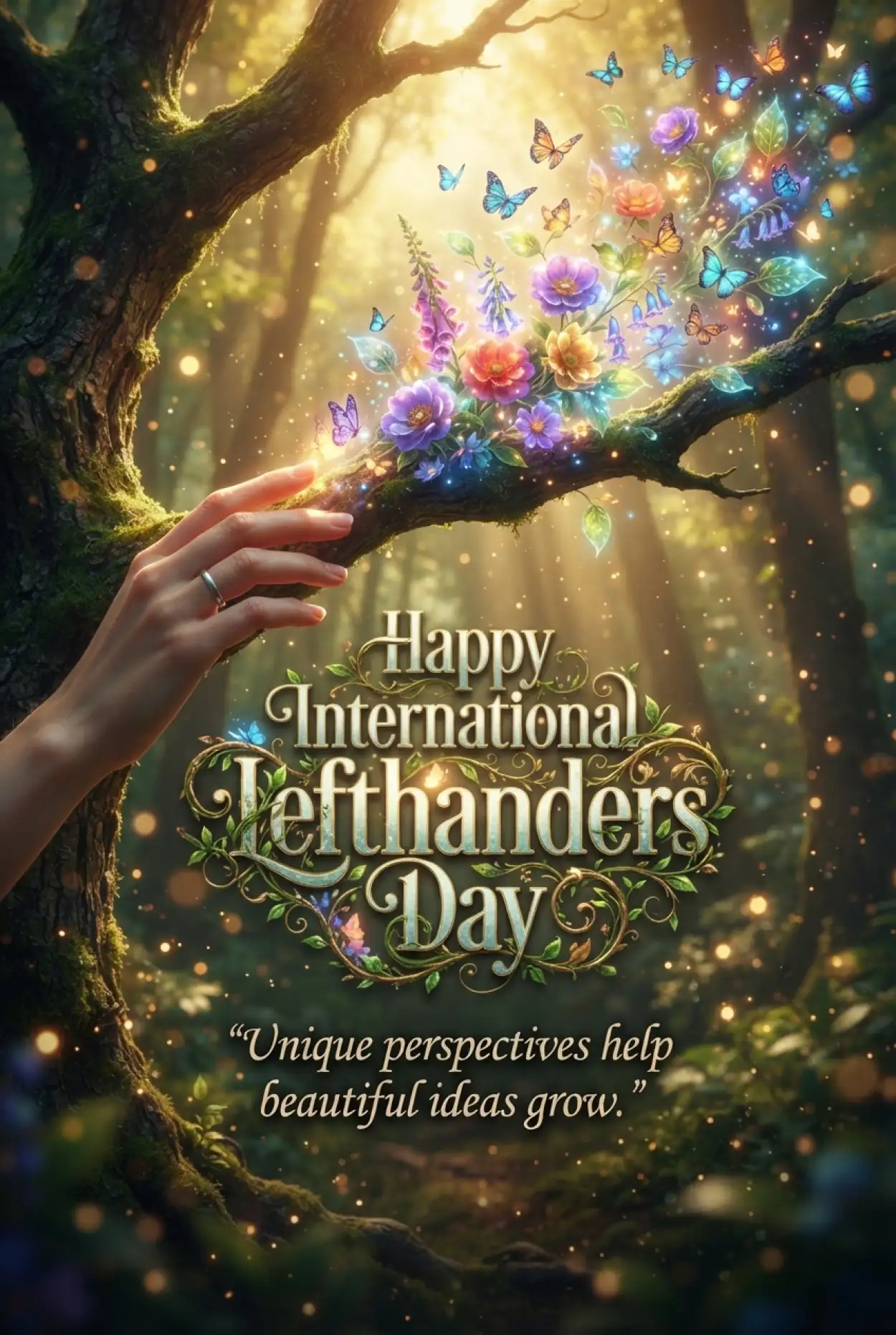 Free Download International Lefthanders Day Festive Graphics - High Quality International Lefthanders Day 2026 Image