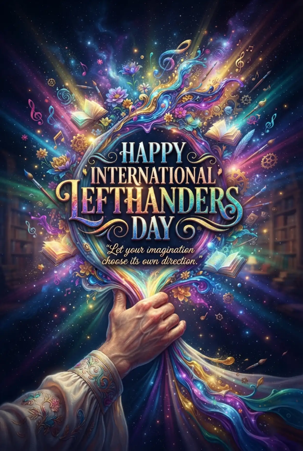 Free Download International Lefthanders Day Instagram Post 2026 - High Quality International Lefthanders Day 2026 Image