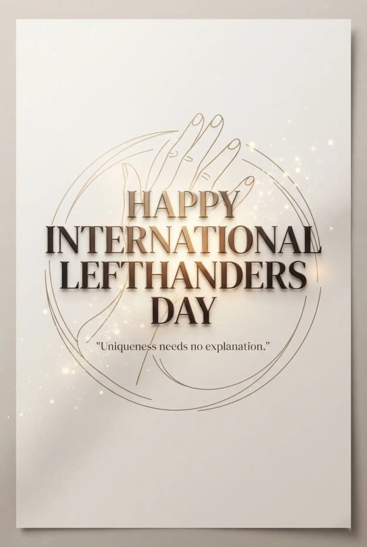 Free Download International Lefthanders Day Logo Design 2026 - High Quality International Lefthanders Day 2026 Image