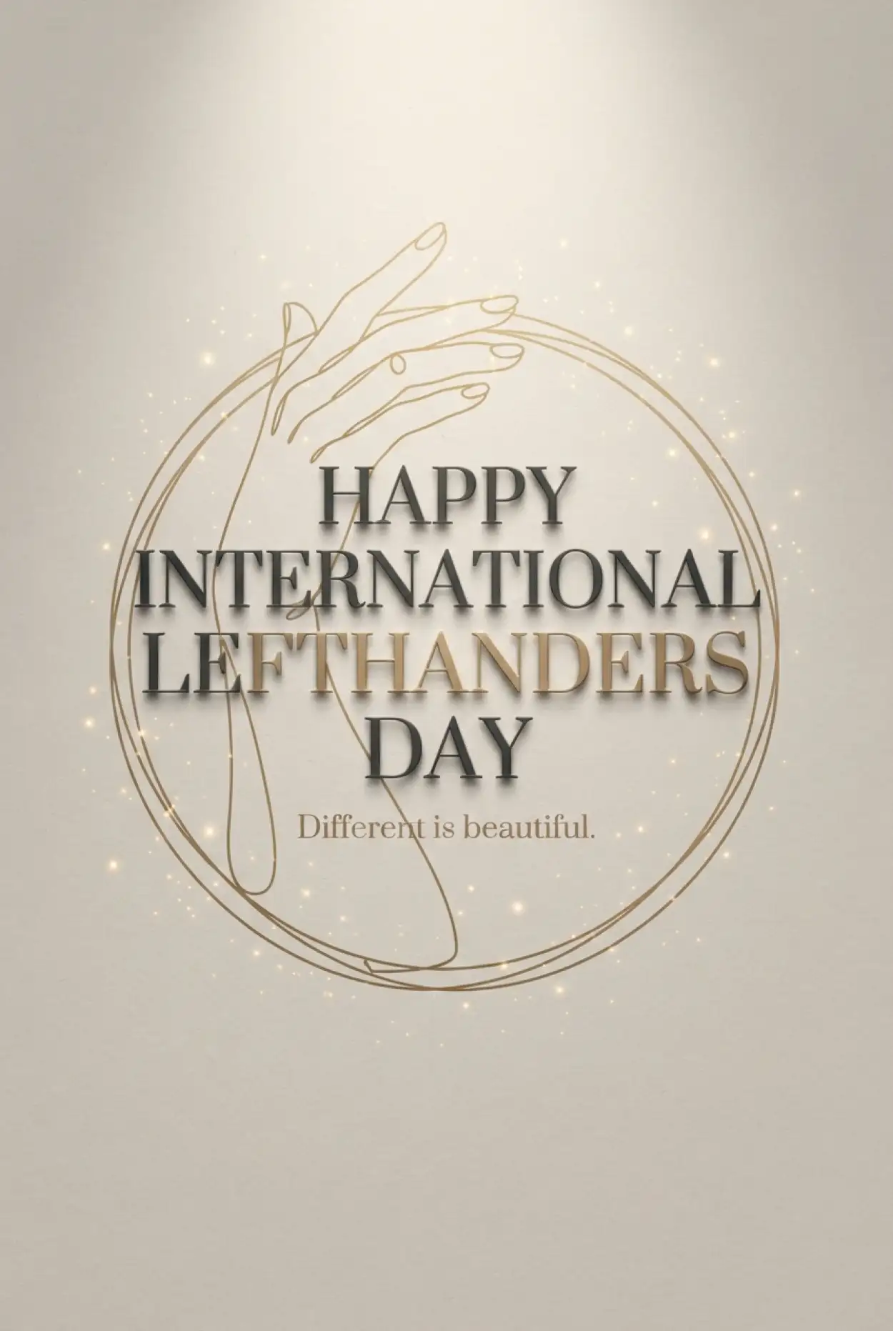 Free Download International Lefthanders Day Minimal Background - High Quality International Lefthanders Day 2026 Background Image
