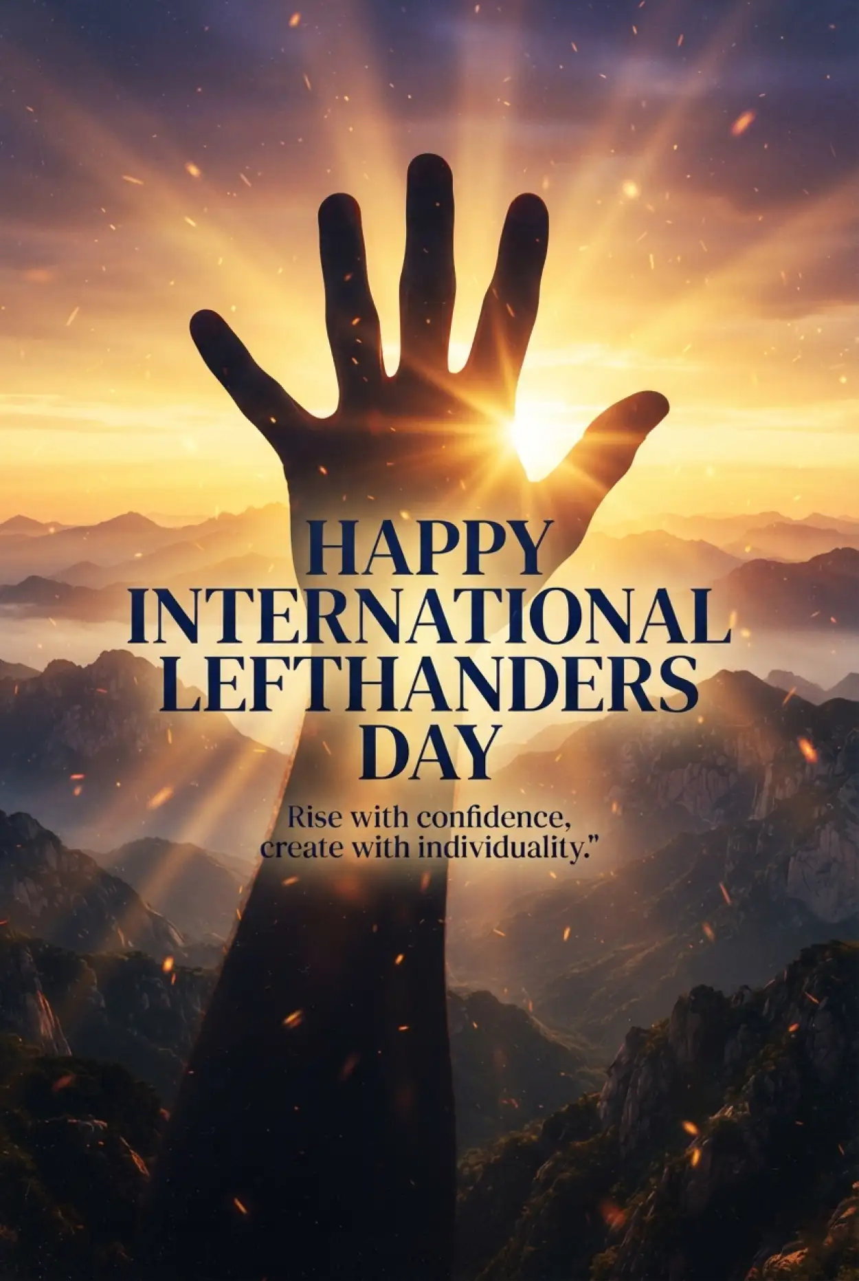 Free Download International Lefthanders Day Poster Design 2026 - High Quality International Lefthanders Day 2026 Image