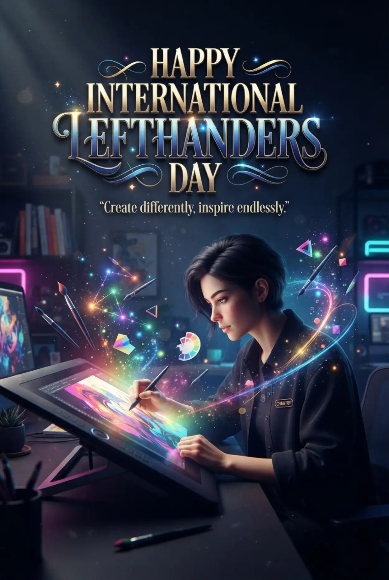 Free Download International Lefthanders Day Social Media Post 2026 - High Quality International Lefthanders Day 2026 Image