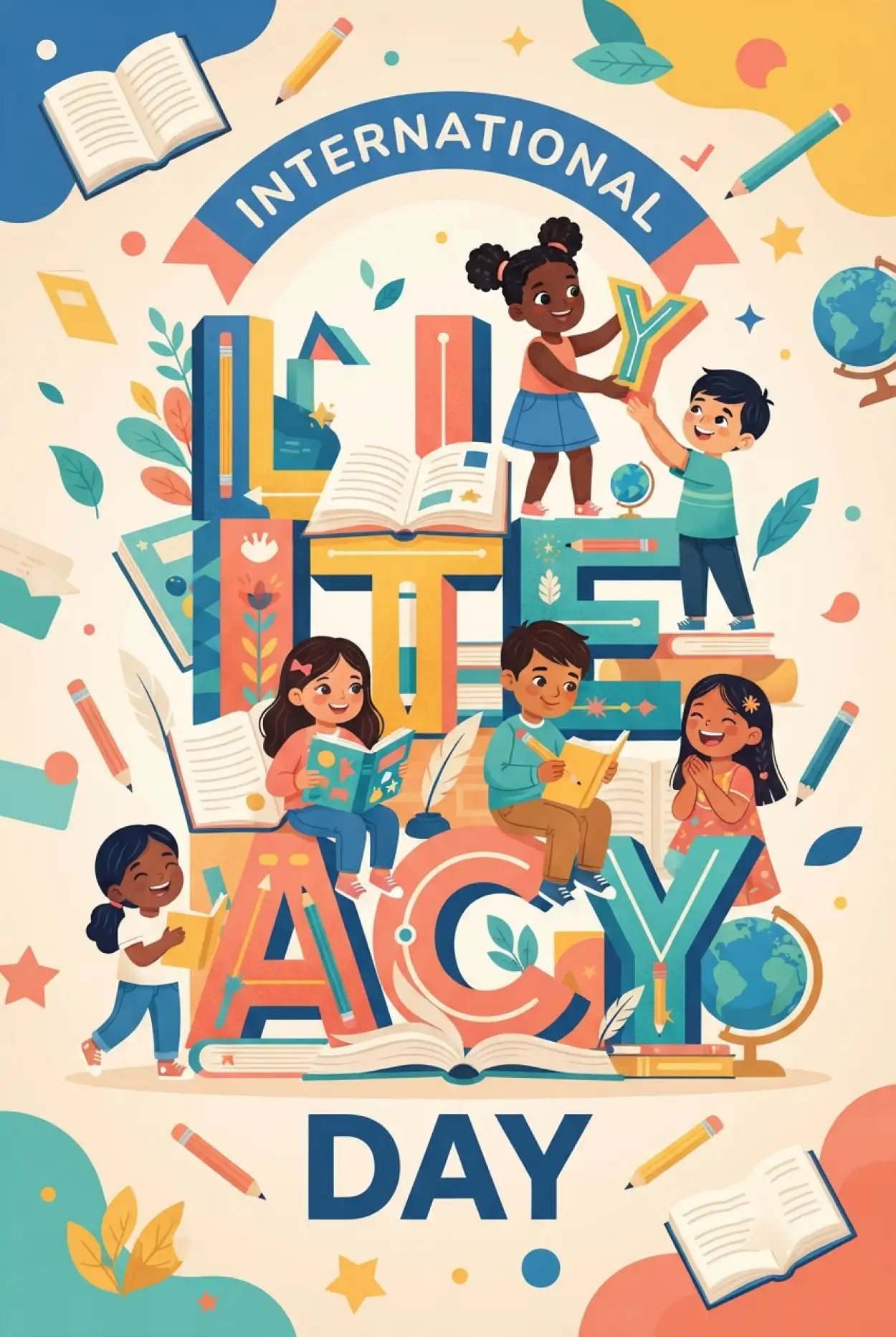 Free Download International Literacy Day 2026 Child Education Images - High Quality International Literacy Day 2026 Image