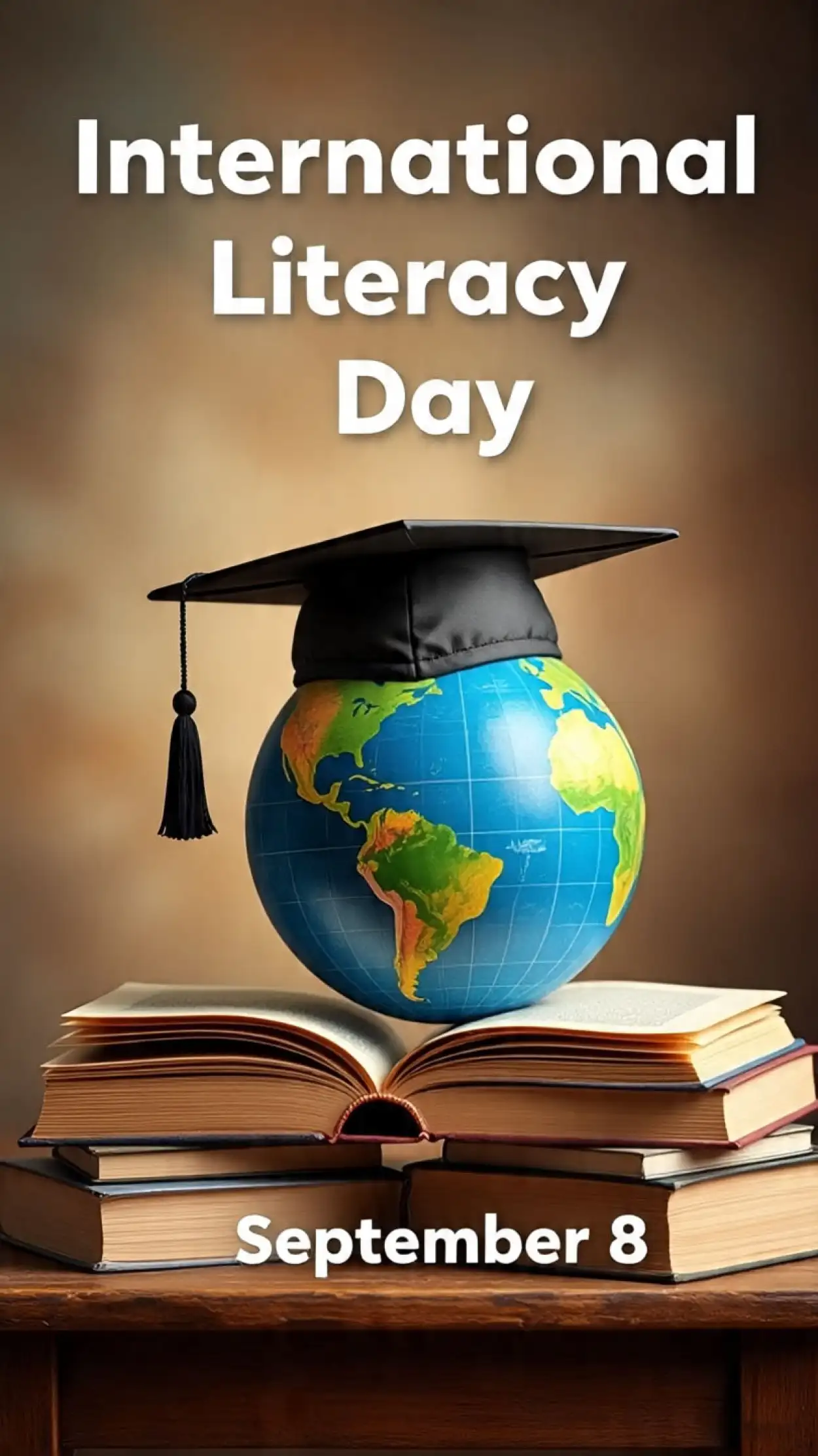 Free Download International Literacy Day Awareness Poster In English - High Quality International Literacy Day Background