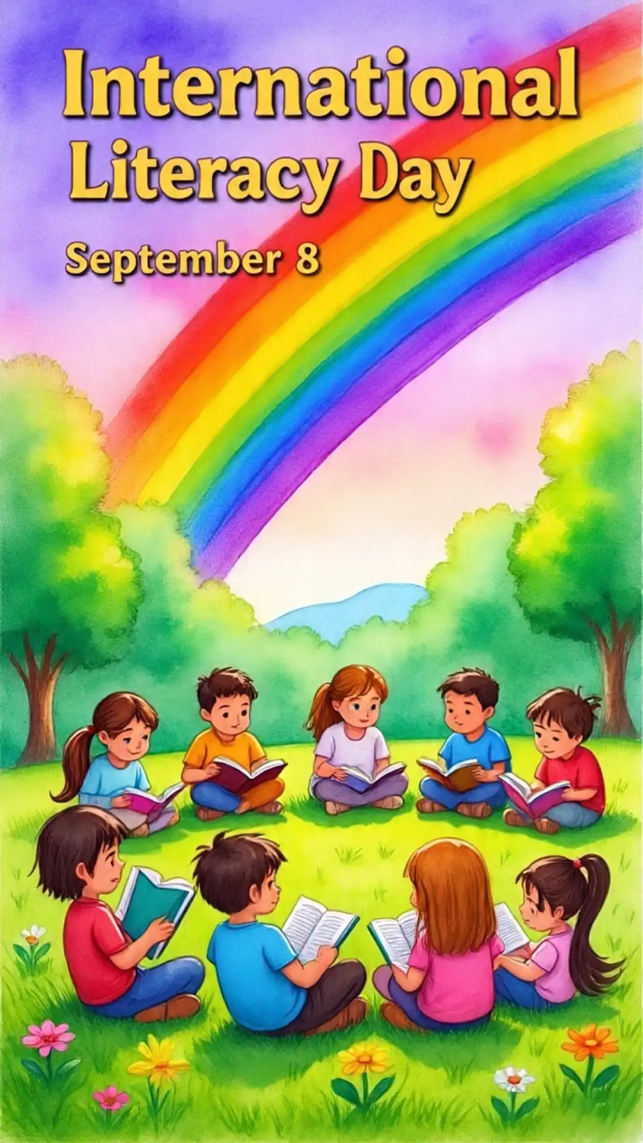 Free Download International Literacy Day Education Concept Artwork - High Quality International Literacy Day Background