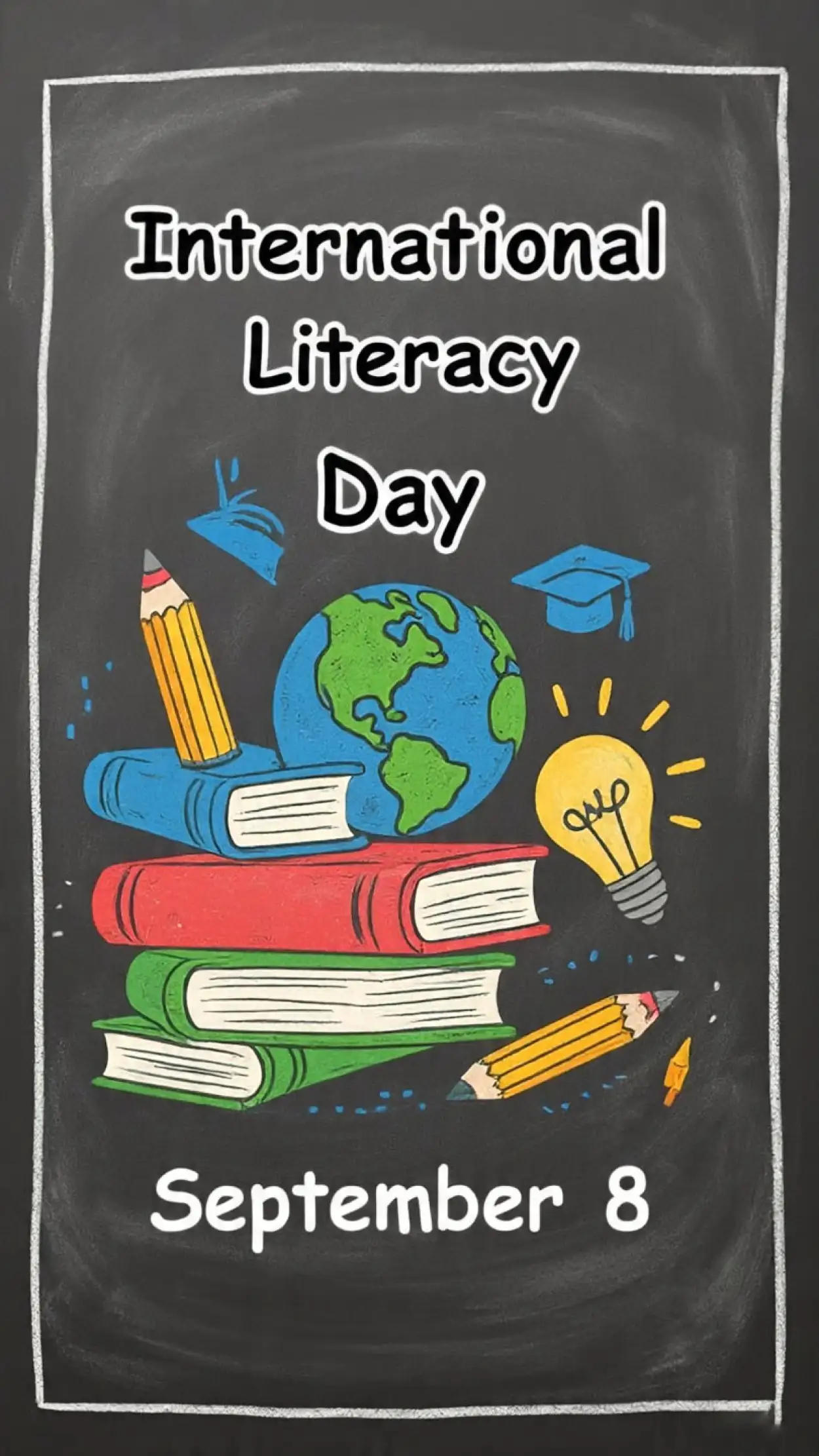 International Literacy Day Greeting Card Design Free - Royalty Free International Literacy Day Image | Pngmagic Free Download International Literacy Day Greeting Card Design Free - High Quality International Literacy Day Background
