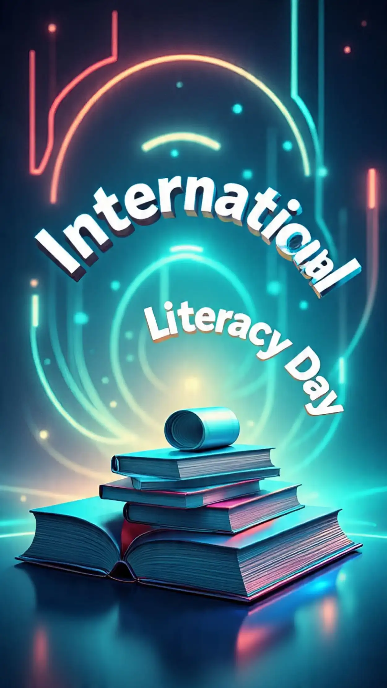 Free Download International Literacy Day Greeting Card Png - High Quality International Literacy Day PNG Image