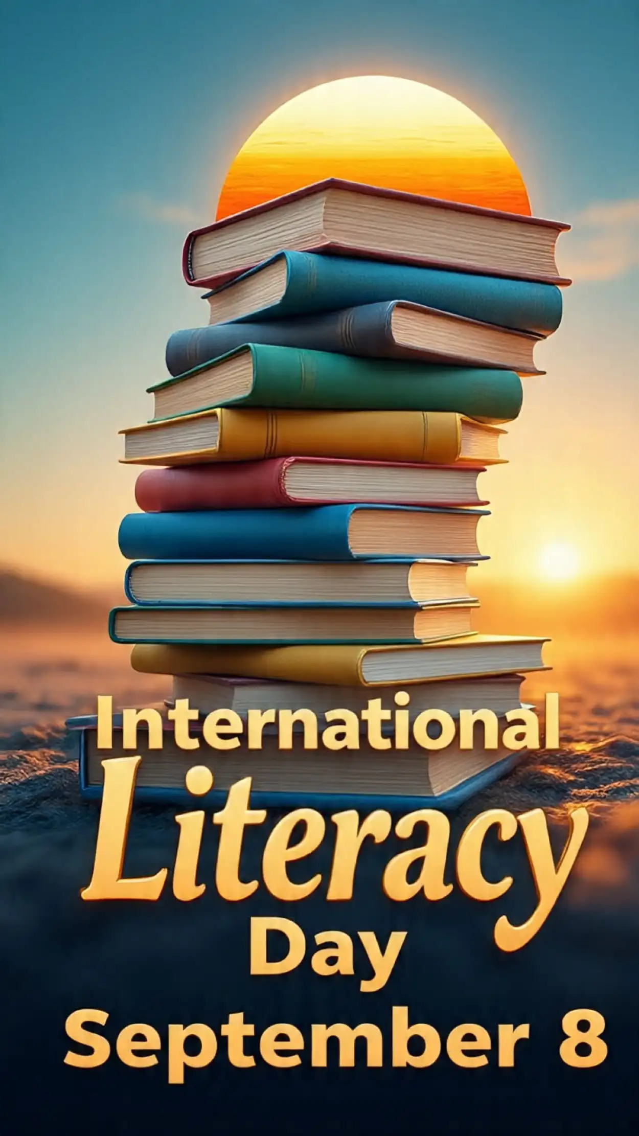 Free Download International Literacy Day Instagram Post Template - High Quality International Literacy Day Background