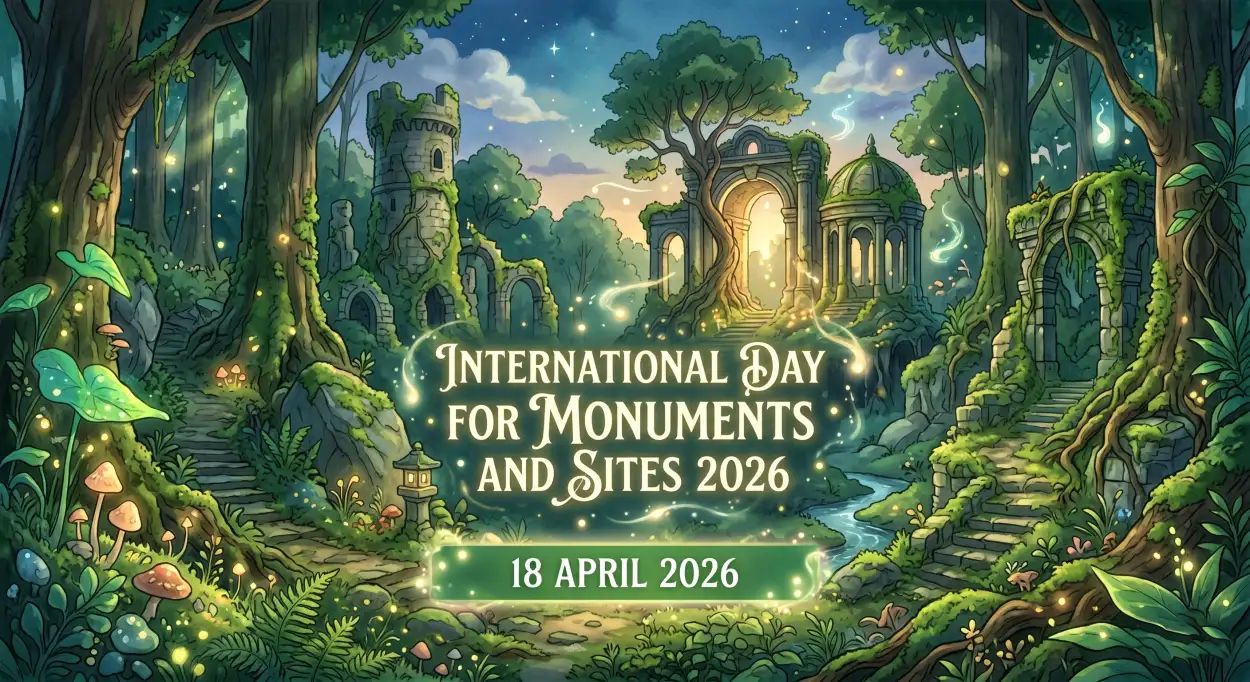Free Download International Monuments Day Poster Background - High Quality International Day For Monuments And Sites 2026 Background Image