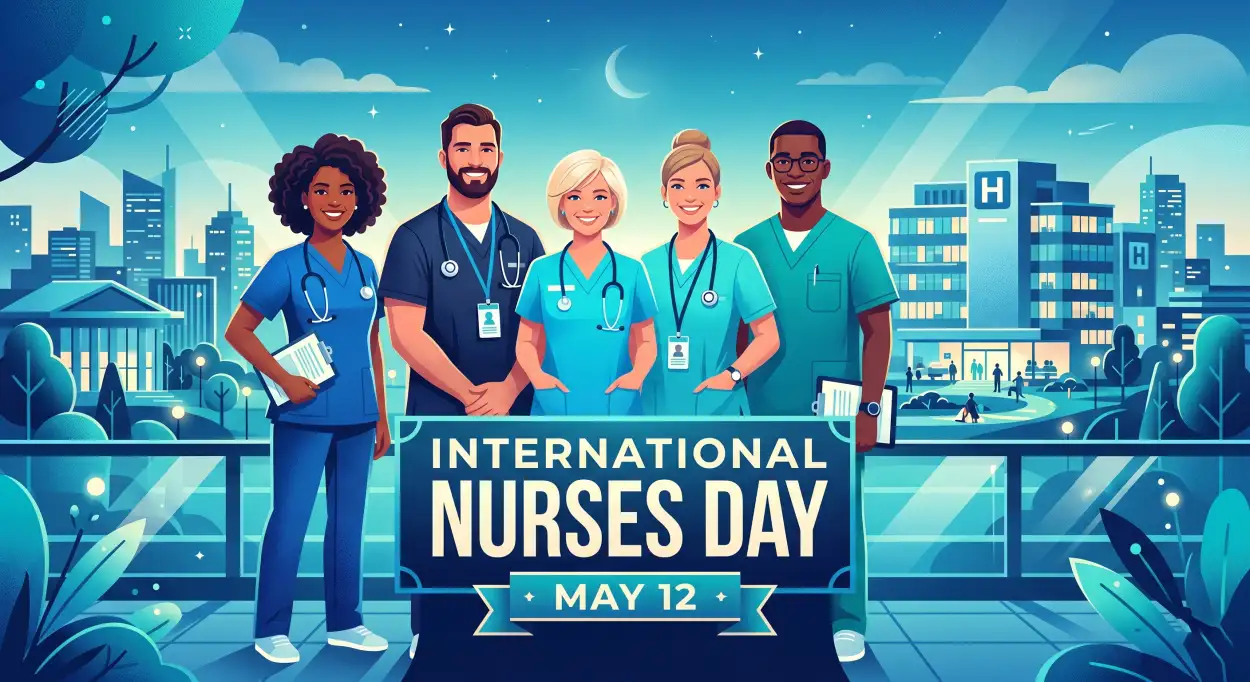 Free Download International Nurses Day 2026 Background Image - High Quality International Nurses Day 2026 Wishes Background Image