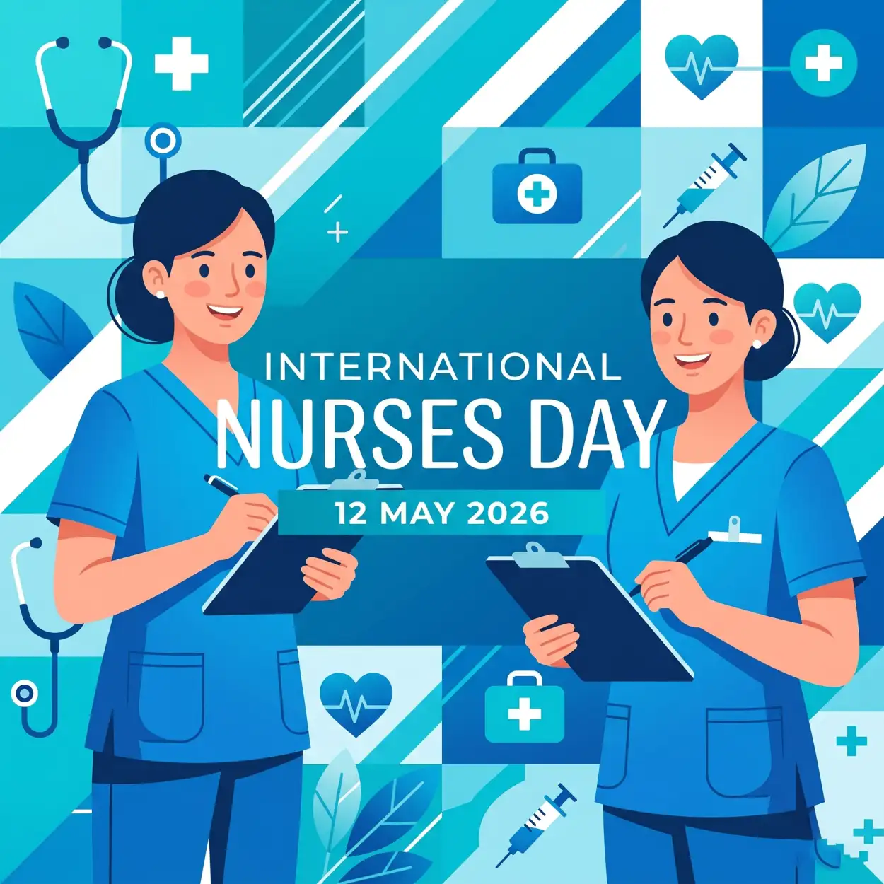 Free Download International Nurses Day 2026 Canva Template - High Quality International Nurses Day 2026 Wishes Image