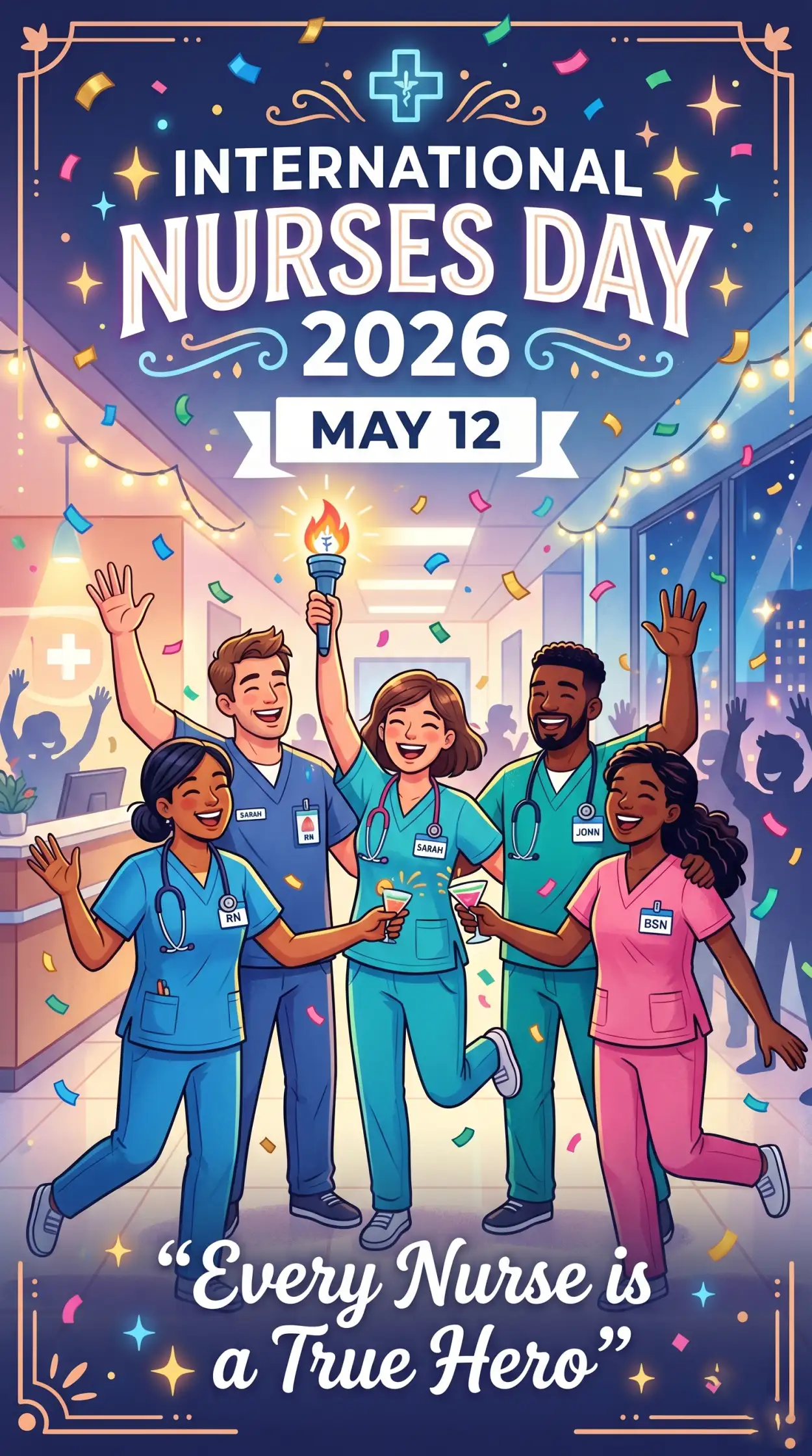 Free Download International Nurses Day 2026 Instagram Post - High Quality International Nurses Day 2026 Wishes Image