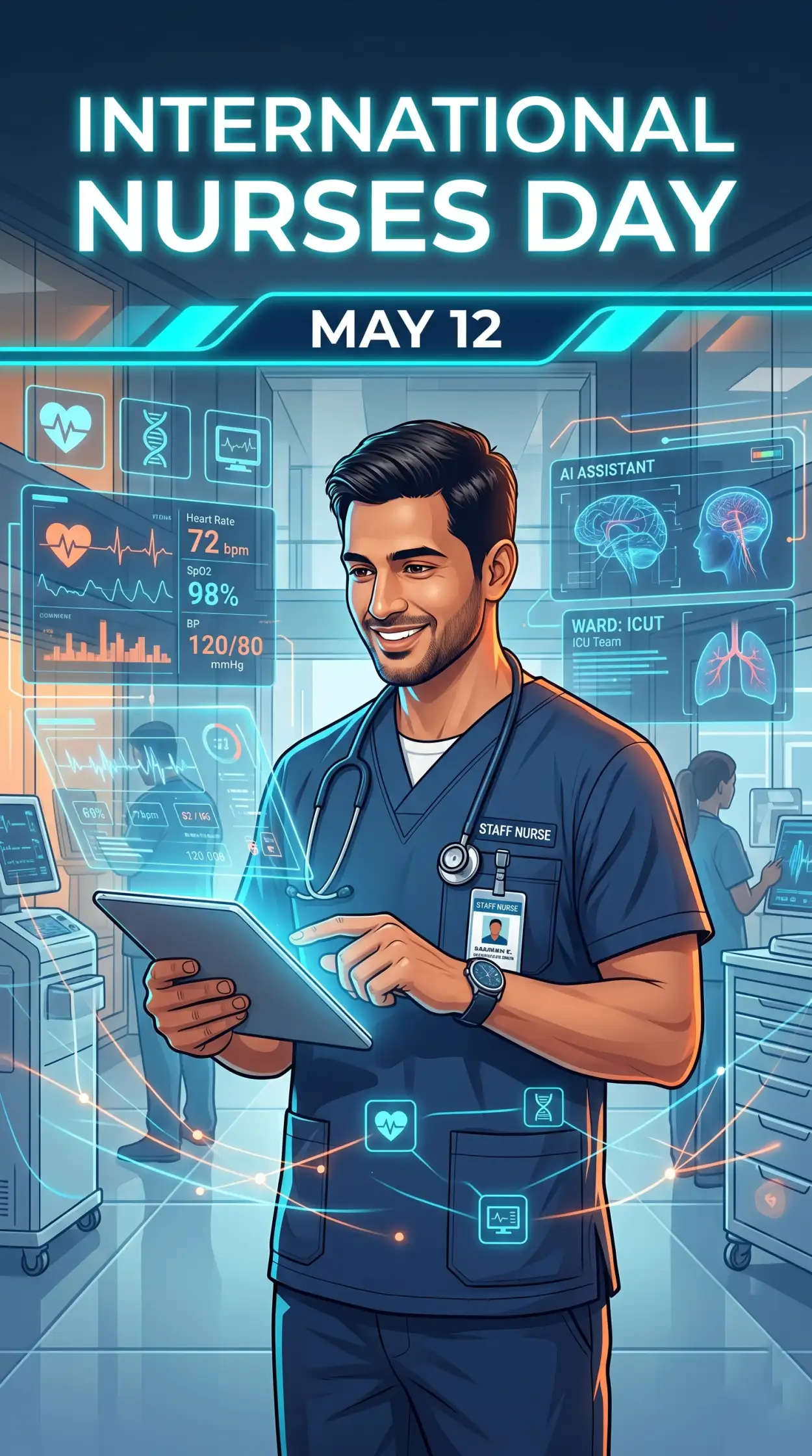 Free Download International Nurses Day 2026 Social Media Post - High Quality International Nurses Day 2026 Wishes Image