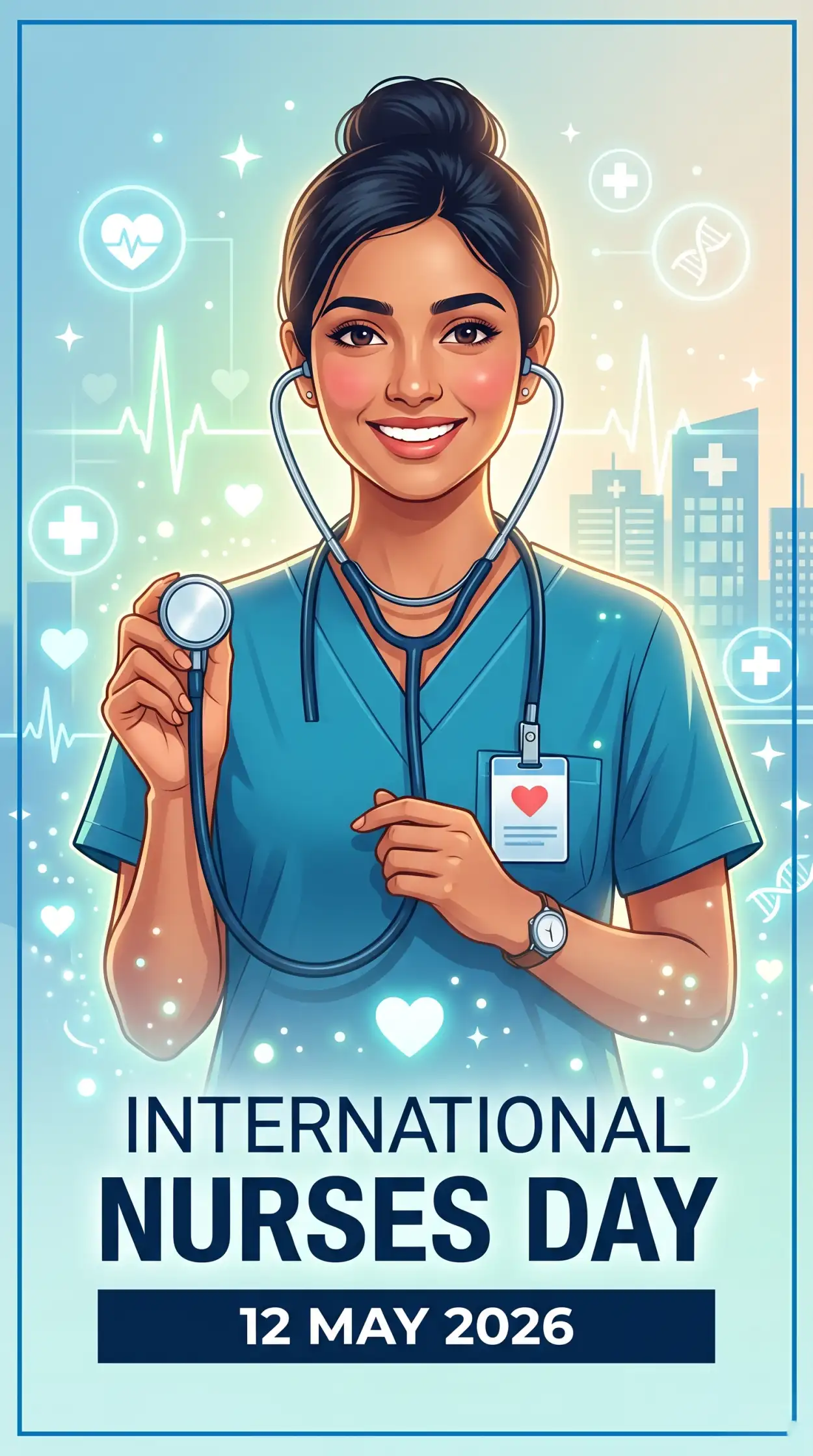 Free Download International Nurses Day 2026 Vector Illustration - High Quality International Nurses Day 2026 Wishes Image
