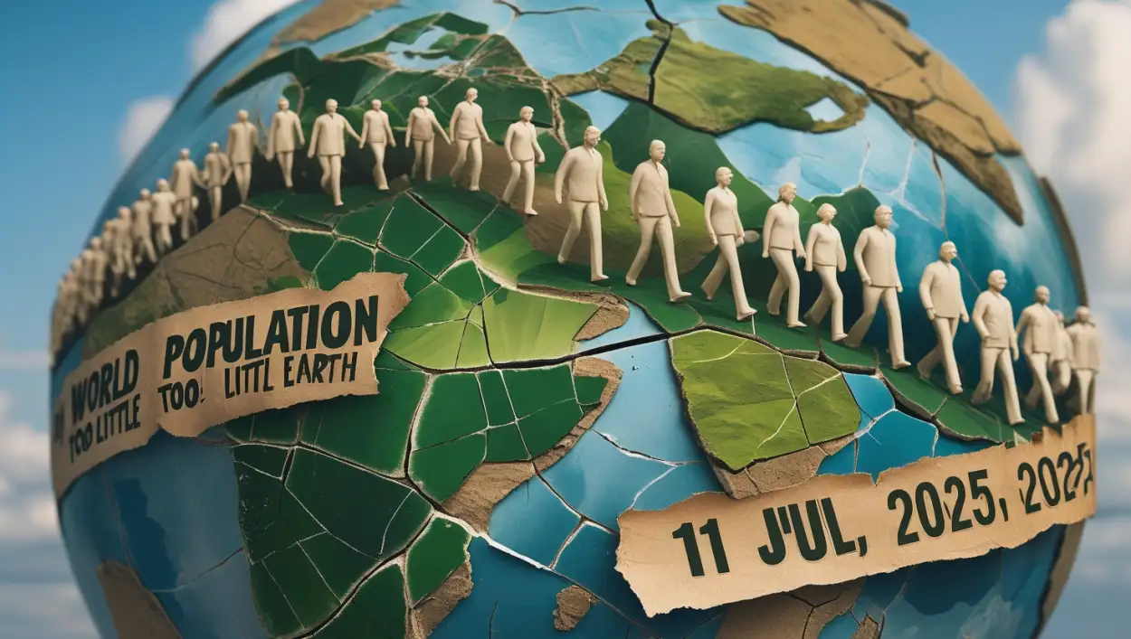 Free Download International Population Day 2025 Artwork - High Quality World Population Day Background