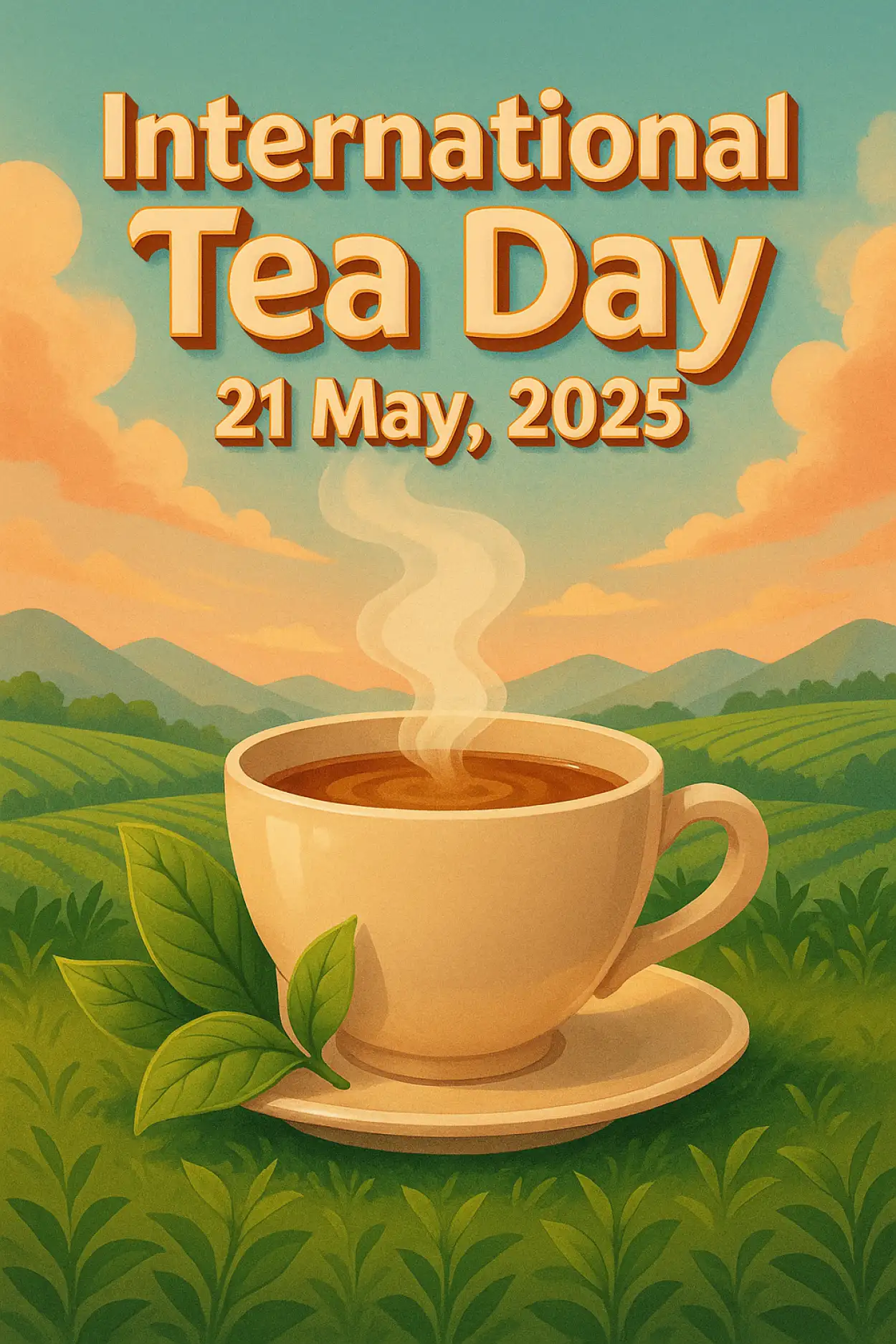 International Tea Day Celebration With Tea Cup Image - Royalty Free International Tea Day Image | Pngmagic Free Download International Tea Day Celebration With Tea Cup Image - High Quality International Tea Day Background