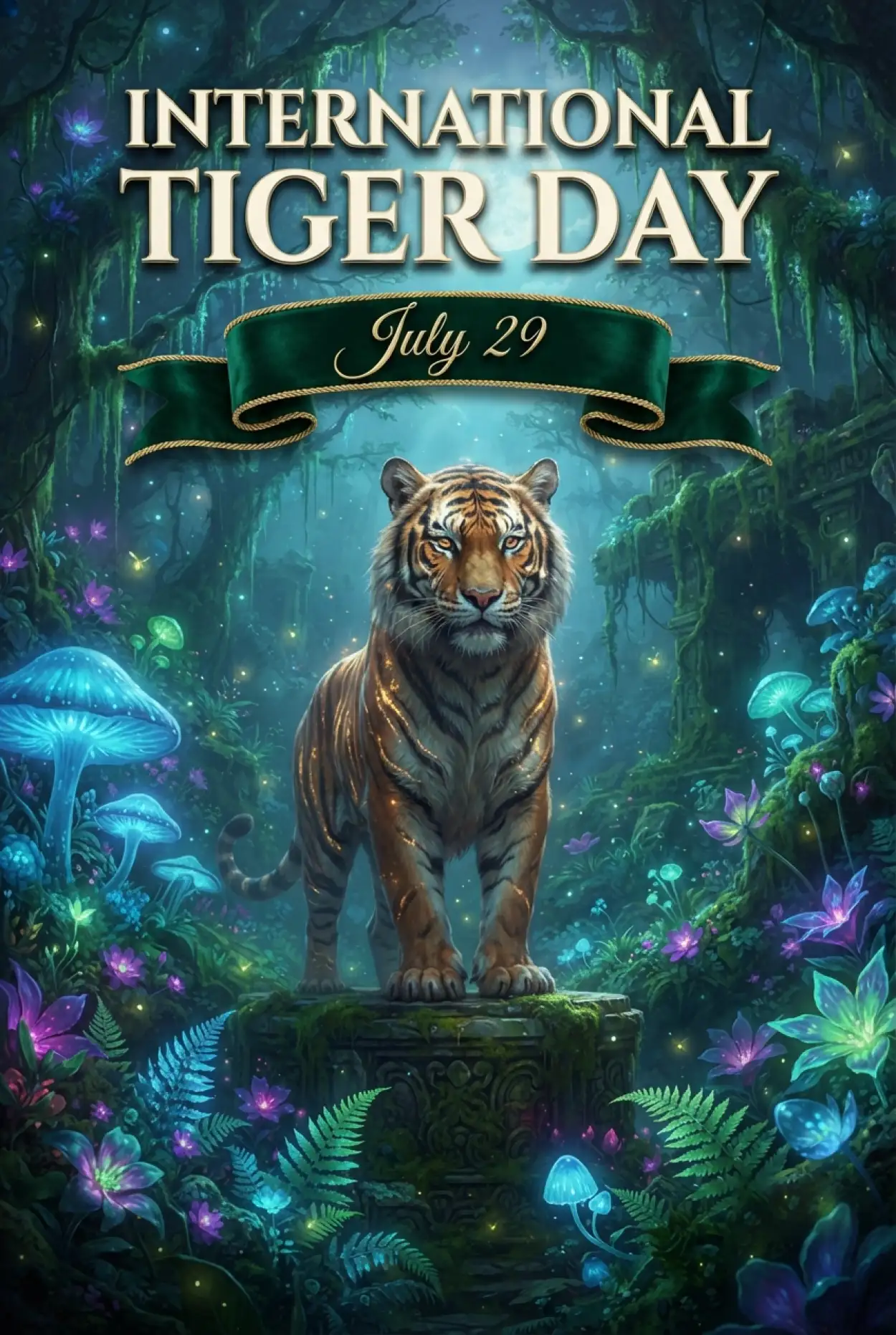 Free Download International Tiger Day 2026 Background - High Quality International Tiger Day 2026 Background Image