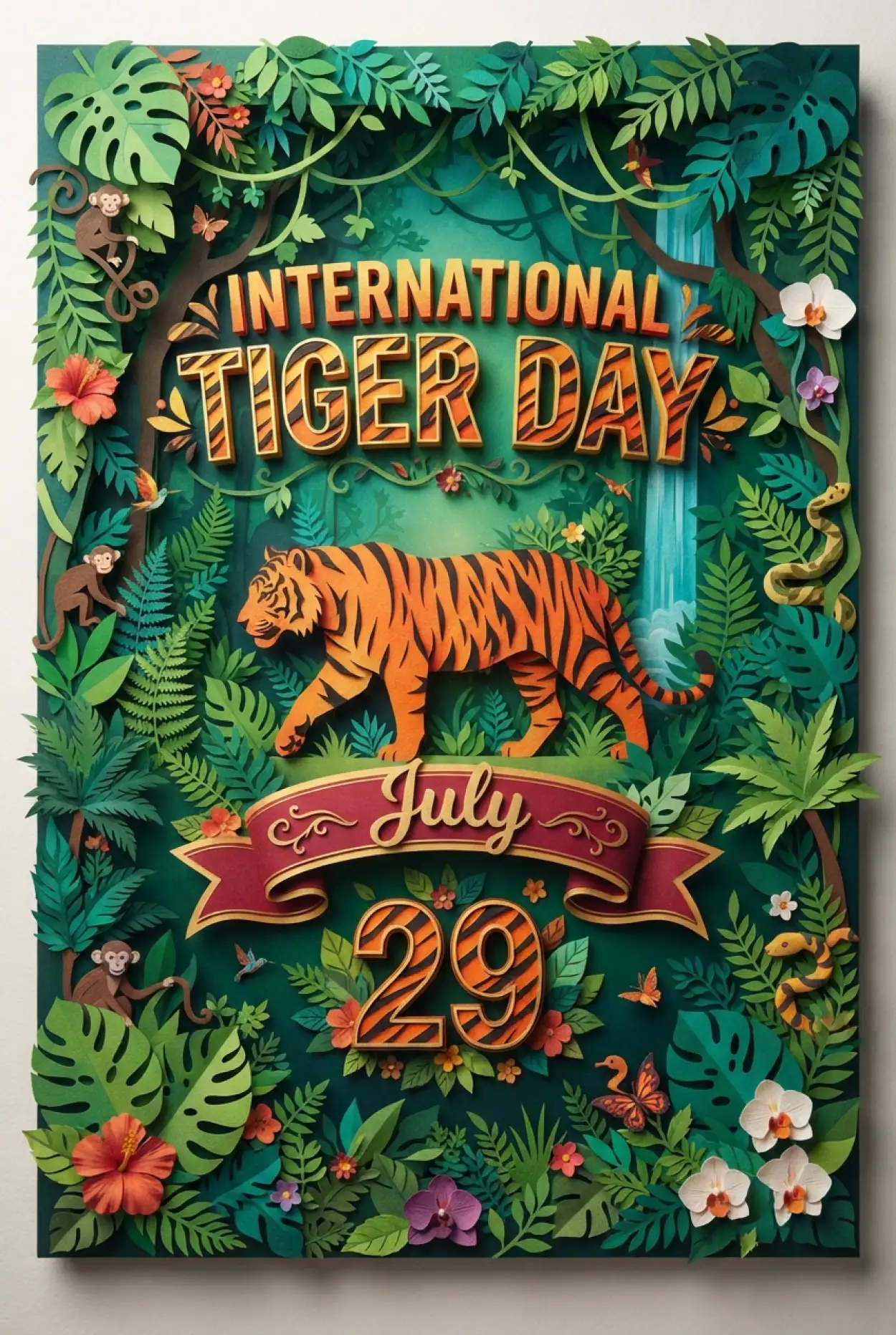 Free Download International Tiger Day 2026 Classroom Decoration - High Quality International Tiger Day 2026 Image
