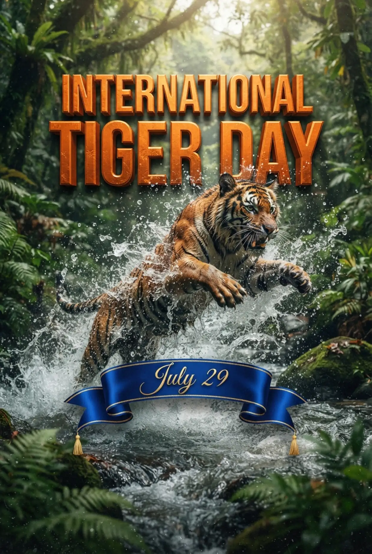 Free Download International Tiger Day 2026 Png - High Quality International Tiger Day 2026 Transparent PNG