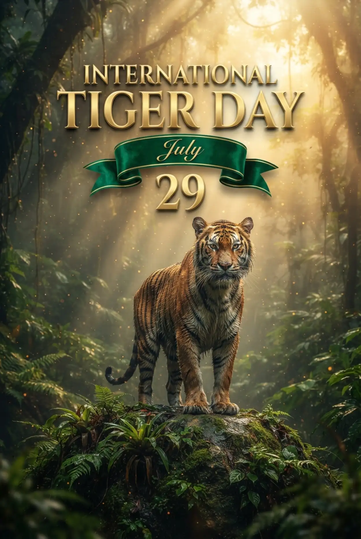 Free Download International Tiger Day 2026 Theme - High Quality International Tiger Day 2026 Image