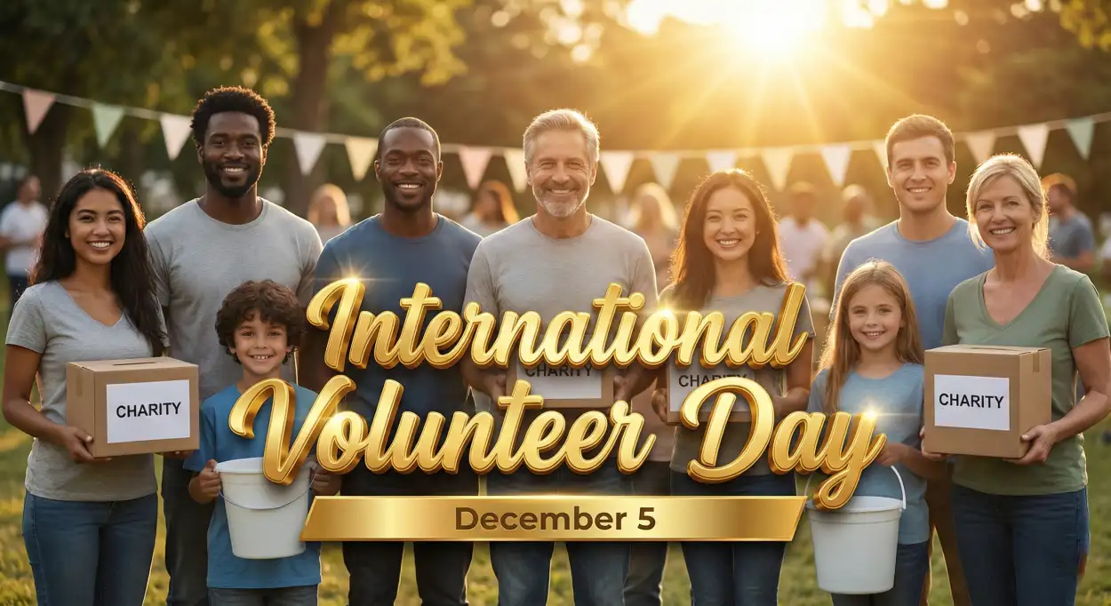Free Download International Volunteer Day 2025 HD Wallpaper Download - High Quality International Volunteer Day Background
