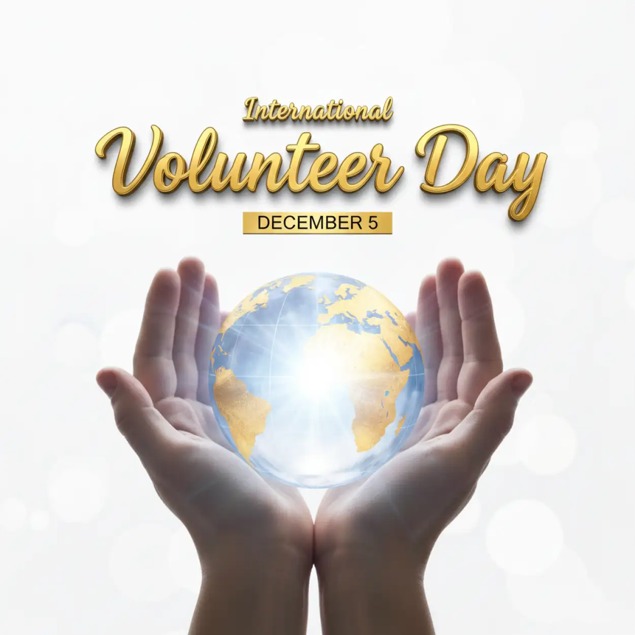 international volunteer day creative poster slogans