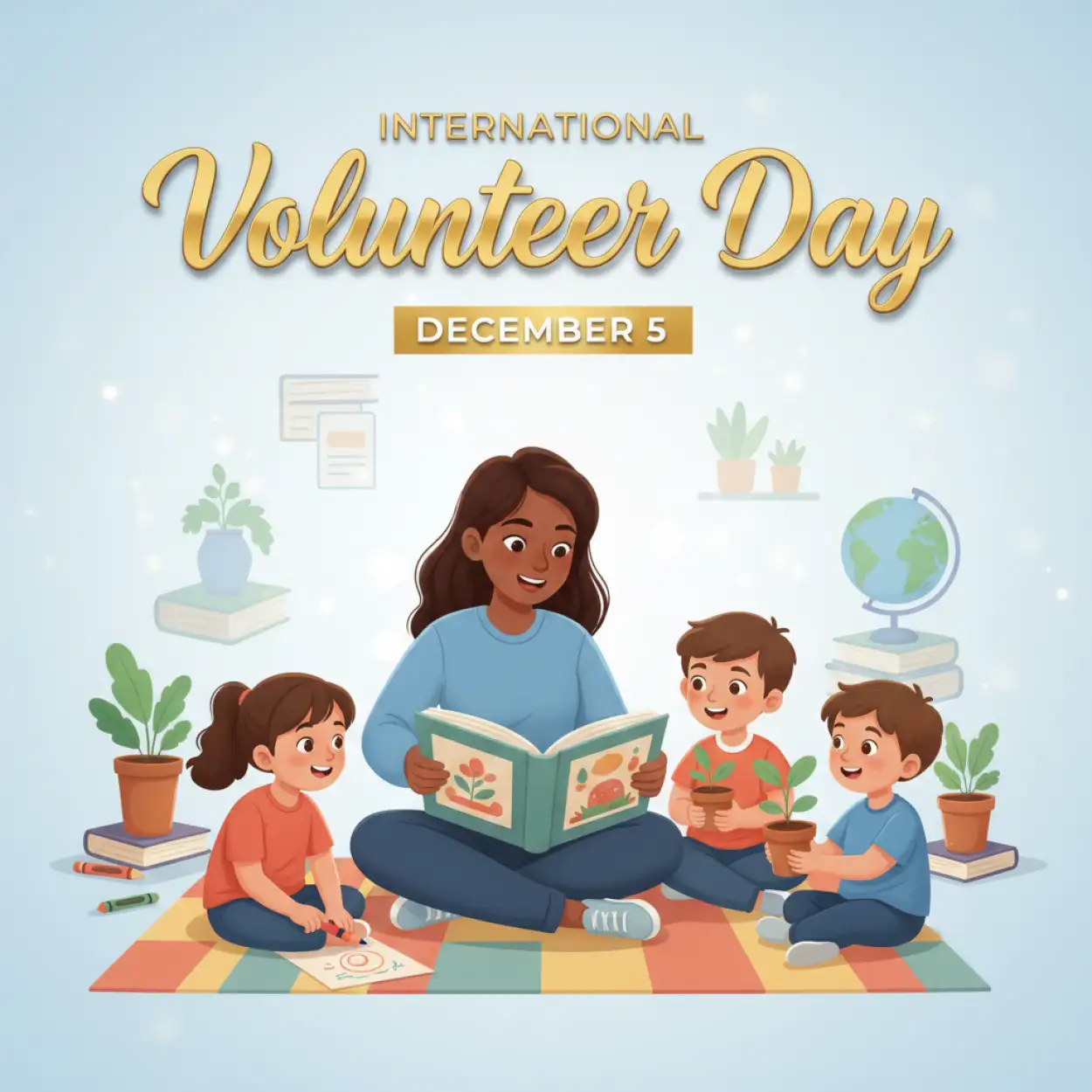 Free Download International Volunteer Day Essay For Students - High Quality International Volunteer Day Background