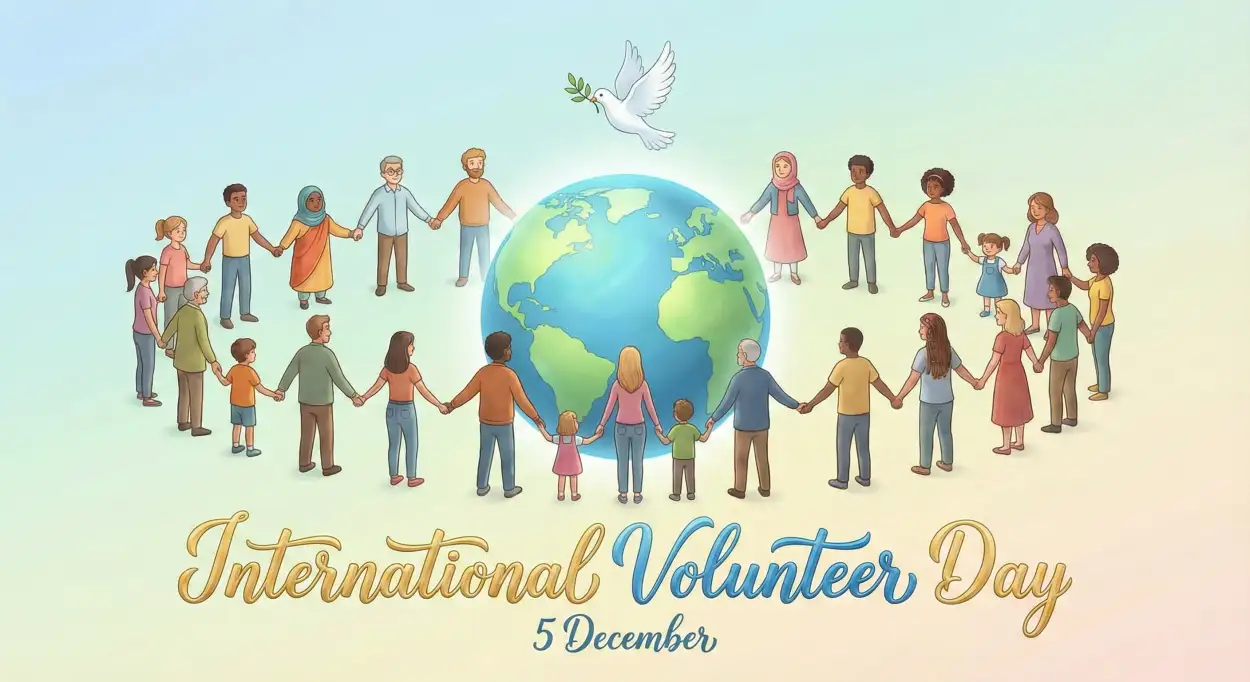 Free Download International Volunteer Day Greeting Card Templates - High Quality International Volunteer Day Background