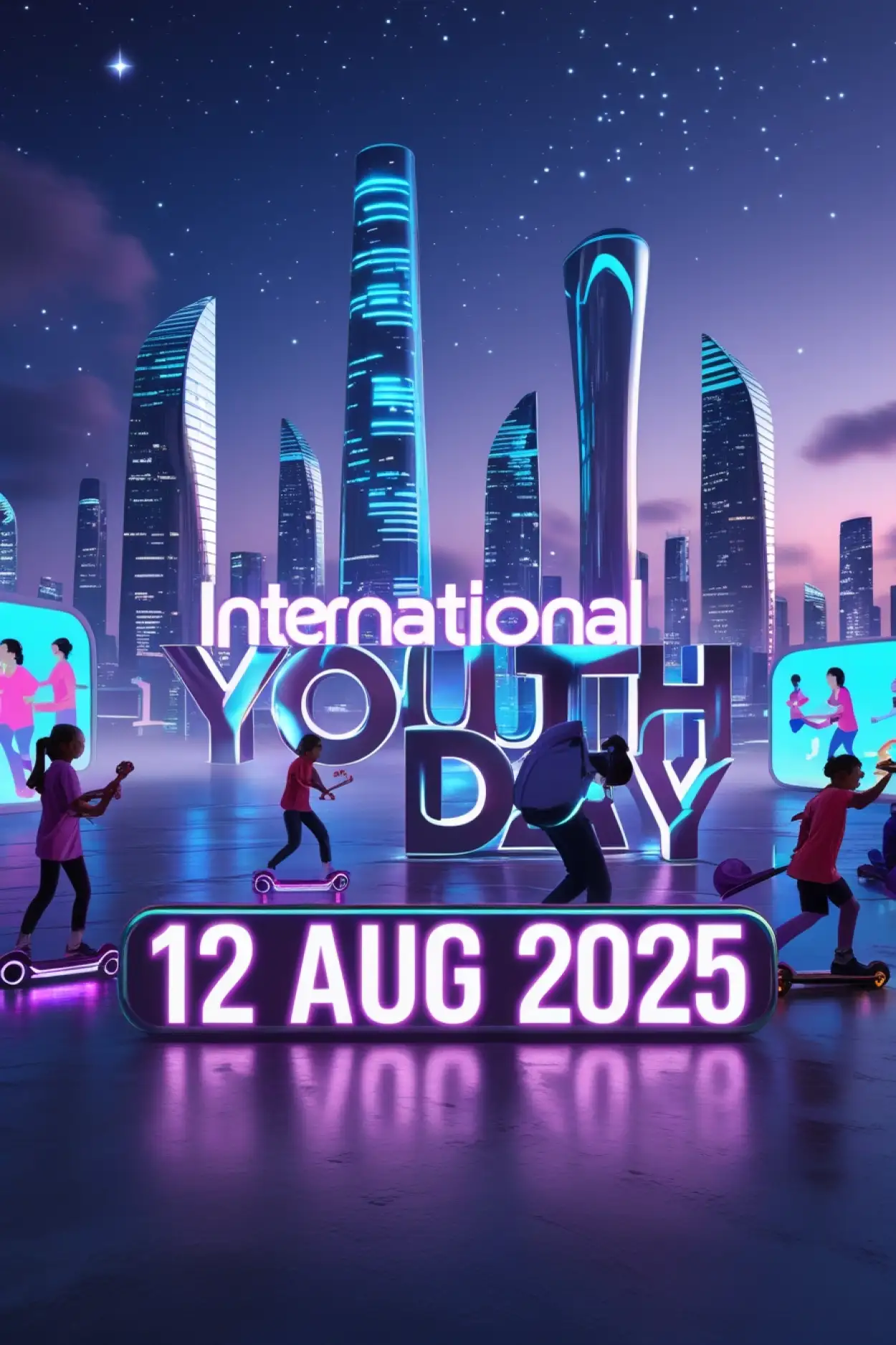 International Youth Day 2025 artistic image