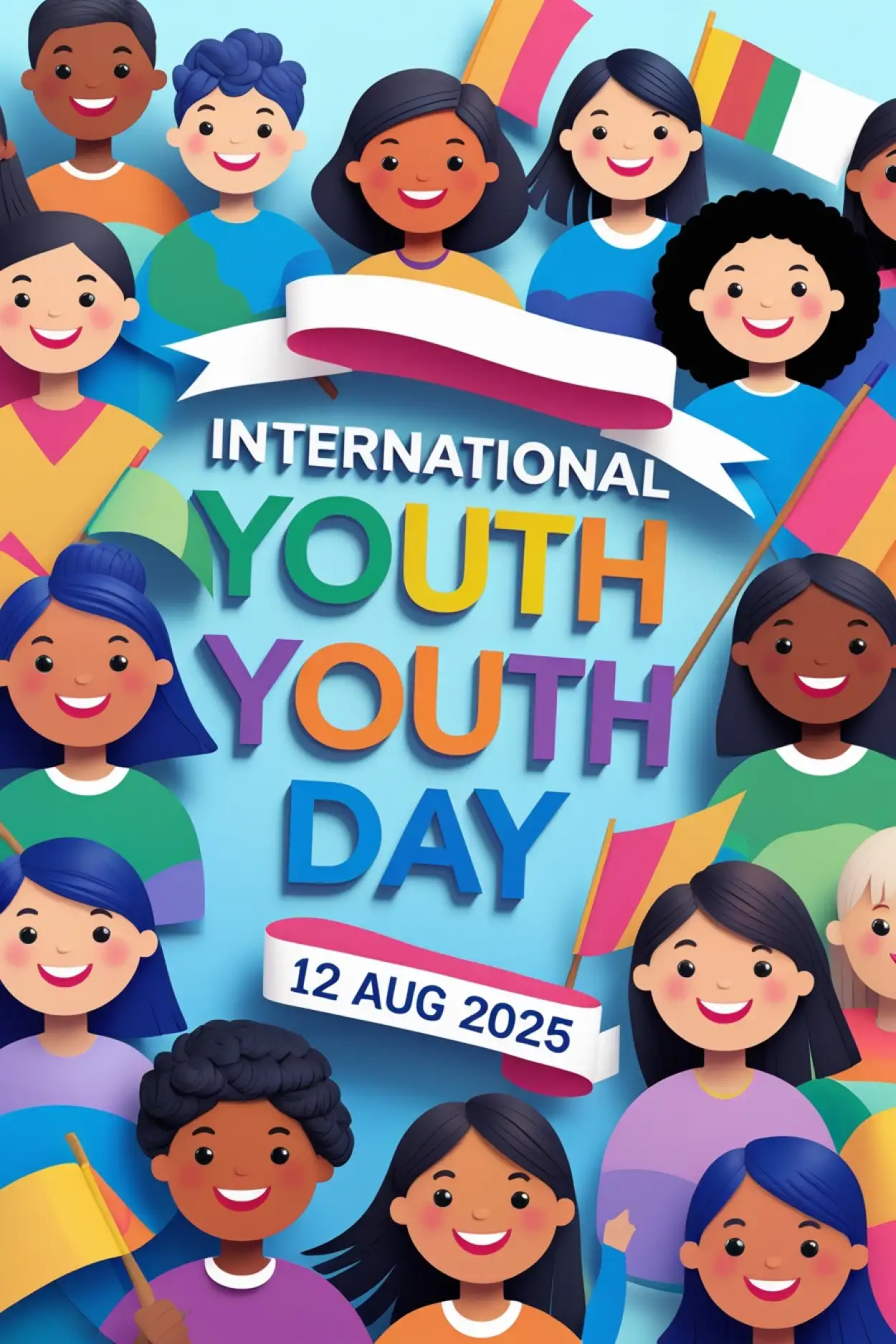 International Youth Day 2025 slogan image