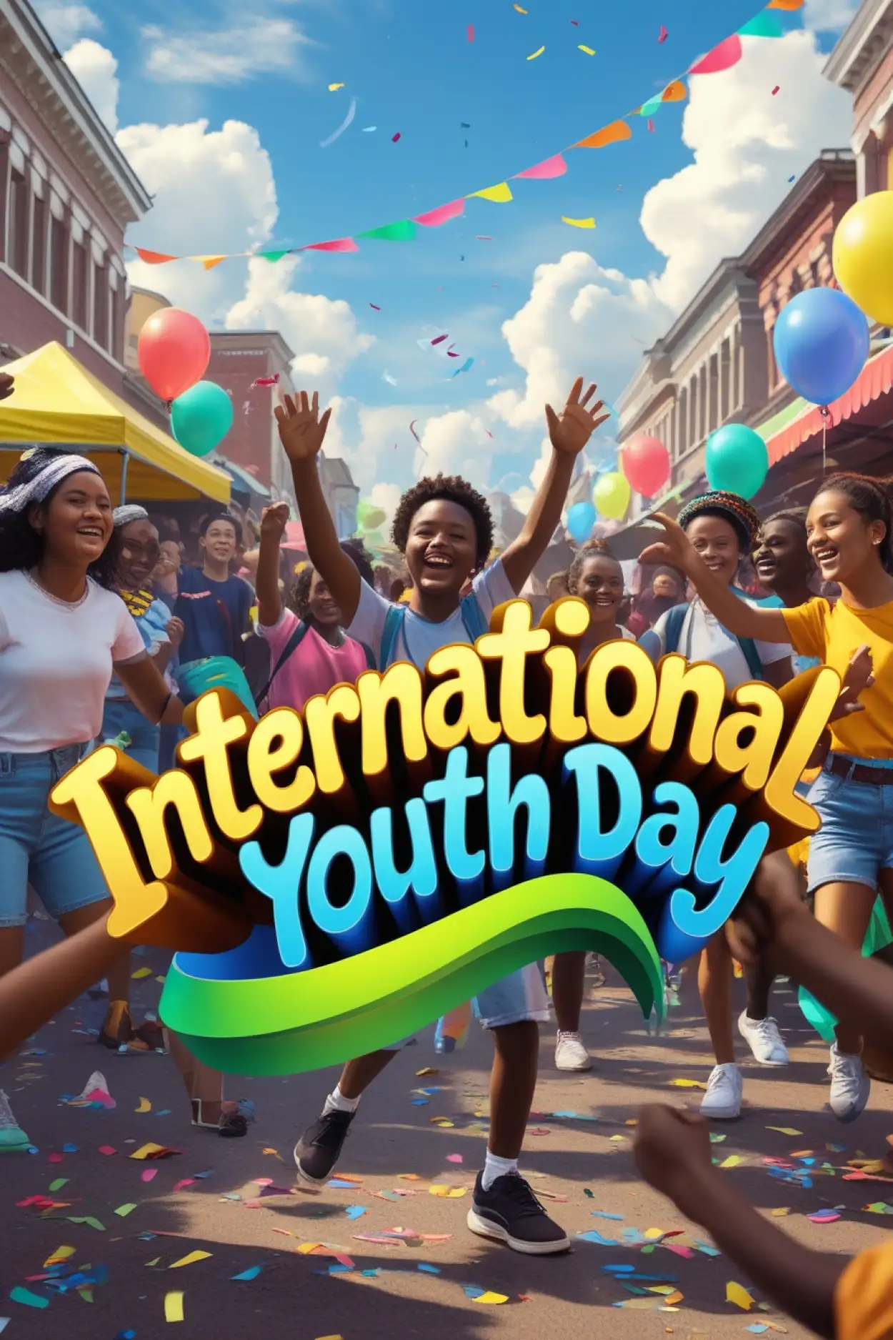 International Youth Day 2025 transparent background