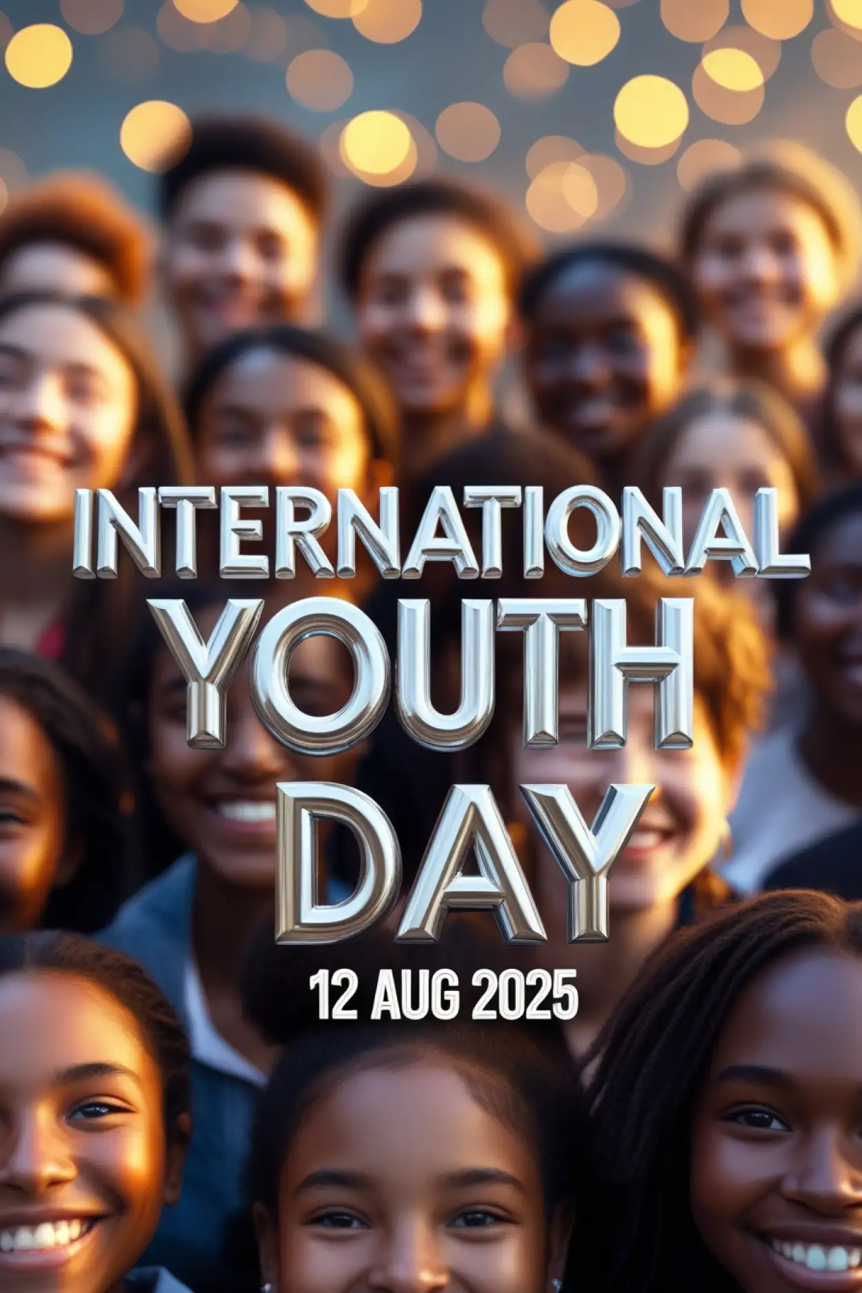 International Youth Day 2025 vector design