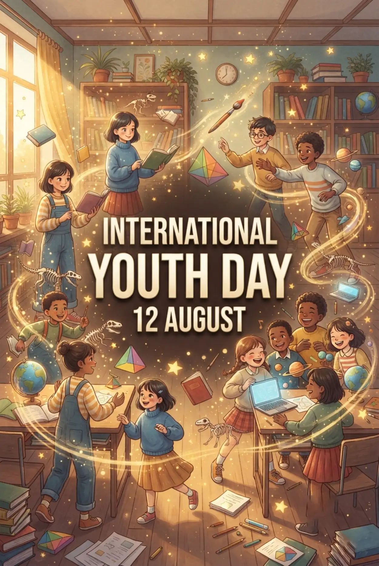 Free Download International Youth Day 2026 Facebook Banner - High Quality International Youth Day 2026 Image