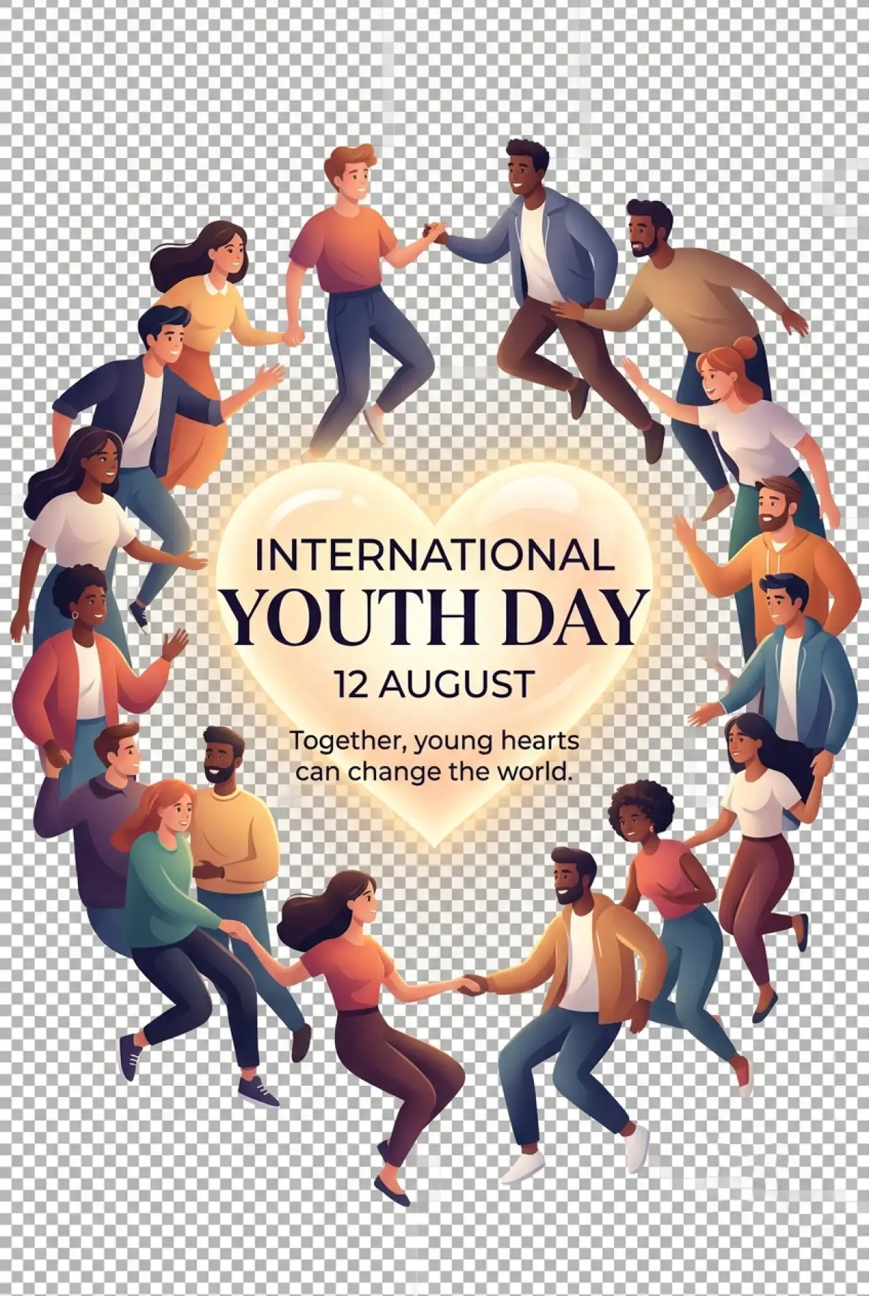 Free Download International Youth Day 2026 Illustration - High Quality International Youth Day 2026 Image