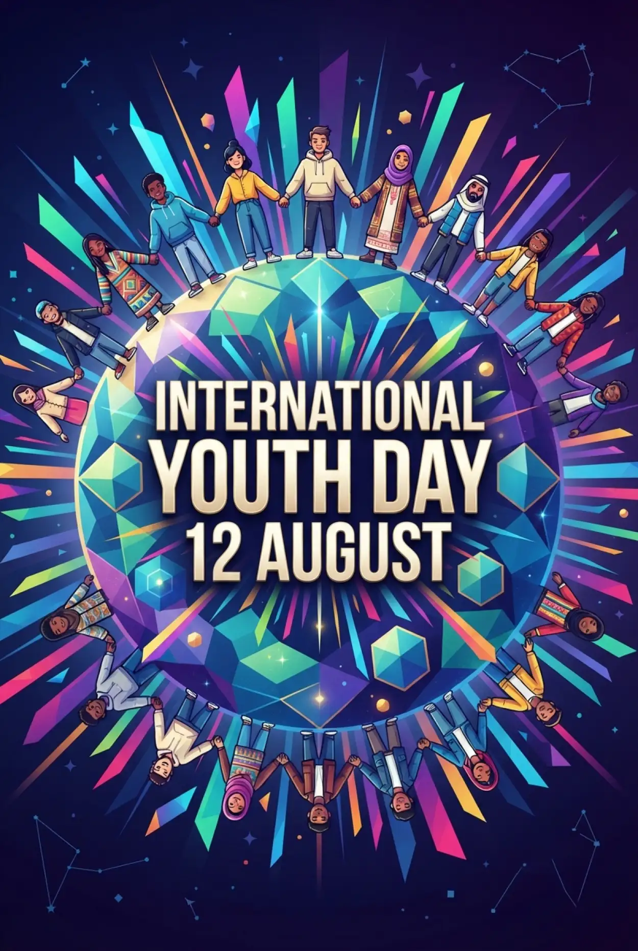 Free Download International Youth Day 2026 Poster Background - High Quality International Youth Day 2026 Background Image