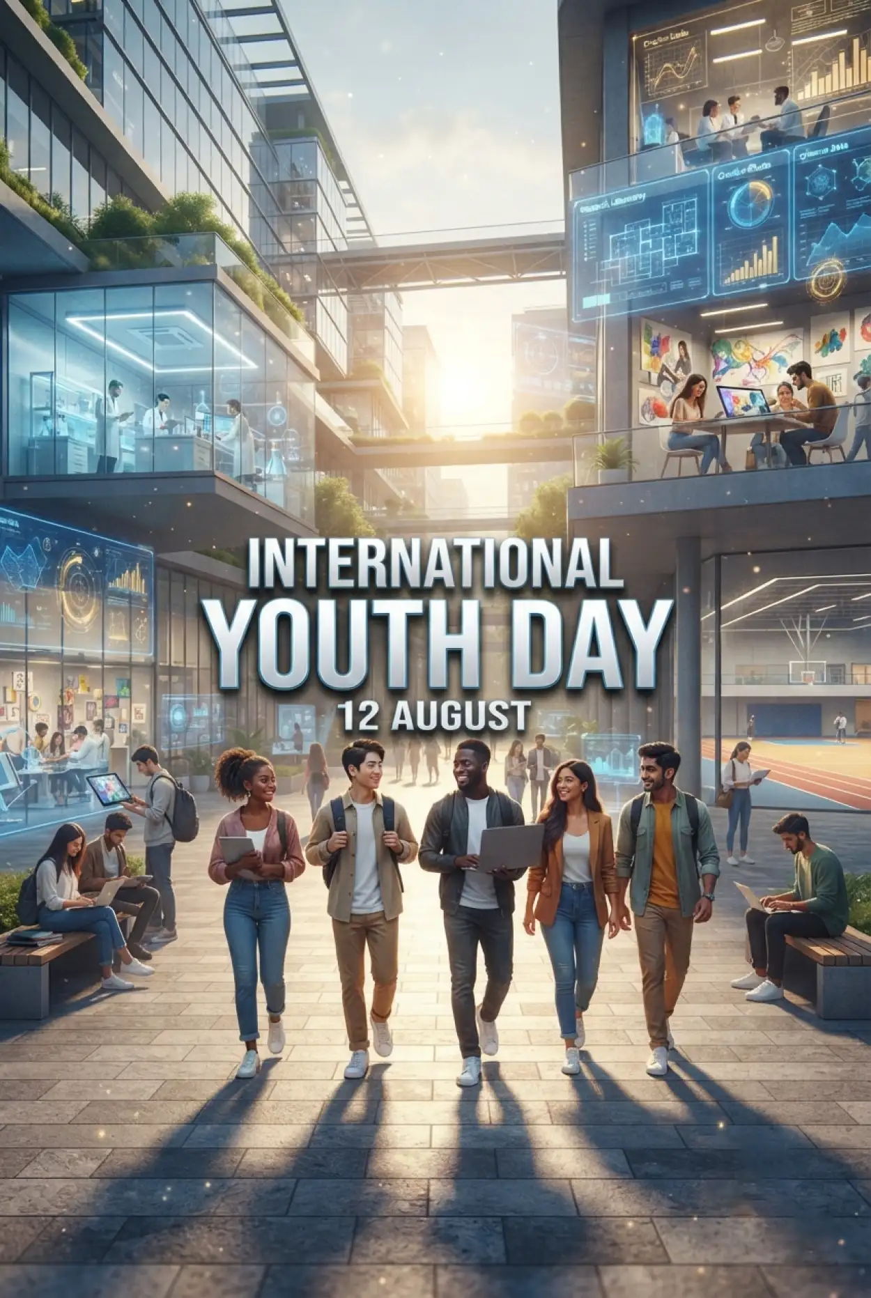Free Download International Youth Day 2026 Quotes - High Quality International Youth Day 2026 Image