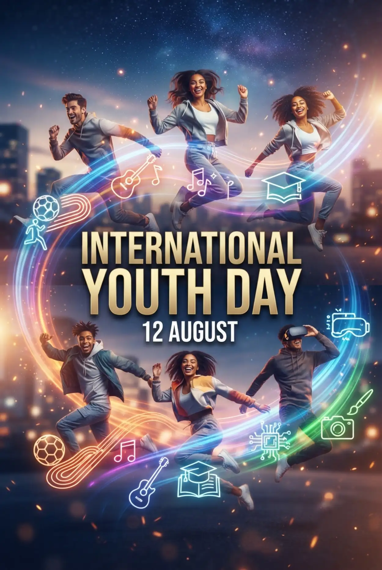 Free Download International Youth Day 2026 Transparent Png - High Quality International Youth Day 2026 Transparent PNG