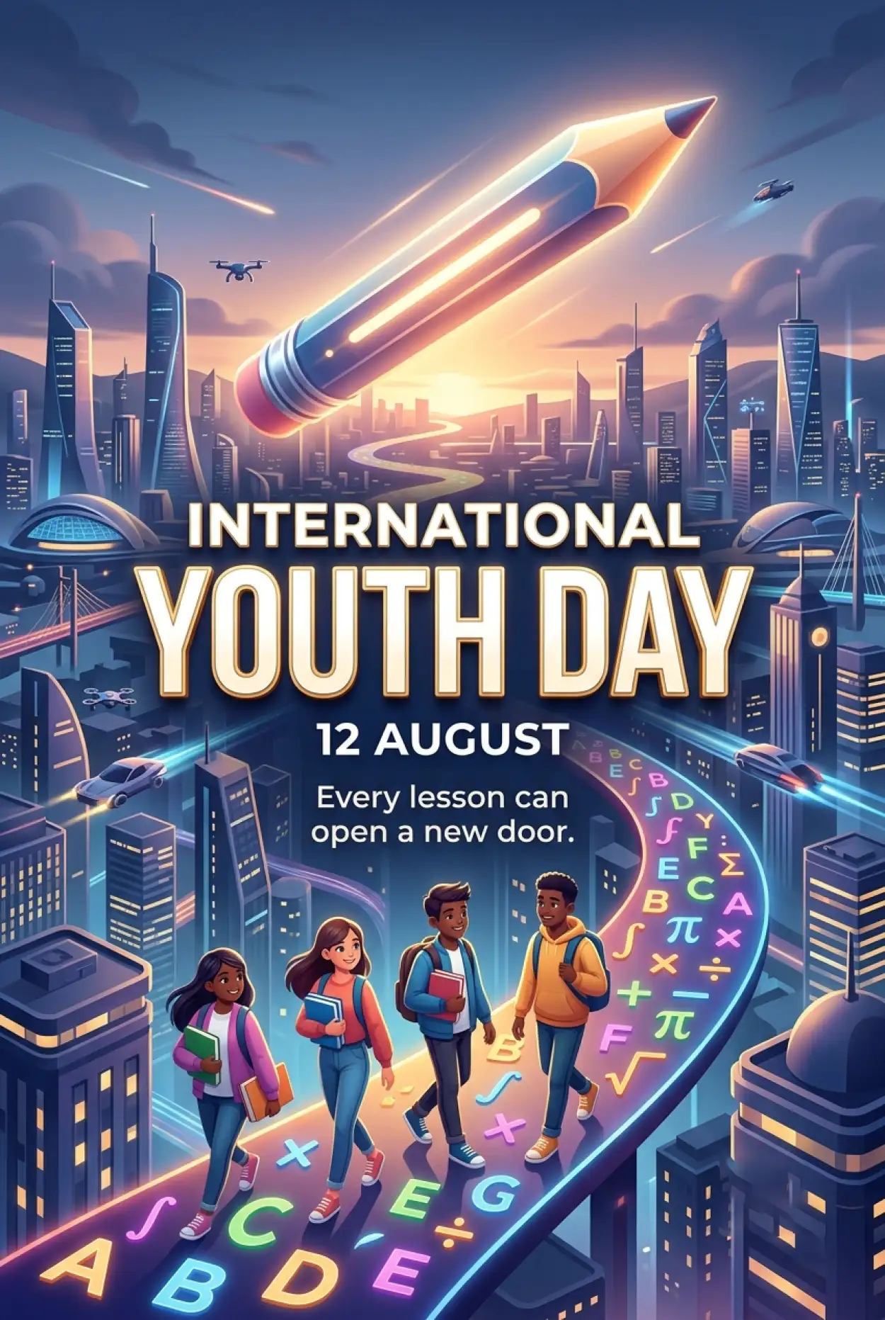 Free Download International Youth Day 2026 - High Quality International Youth Day 2026 Image