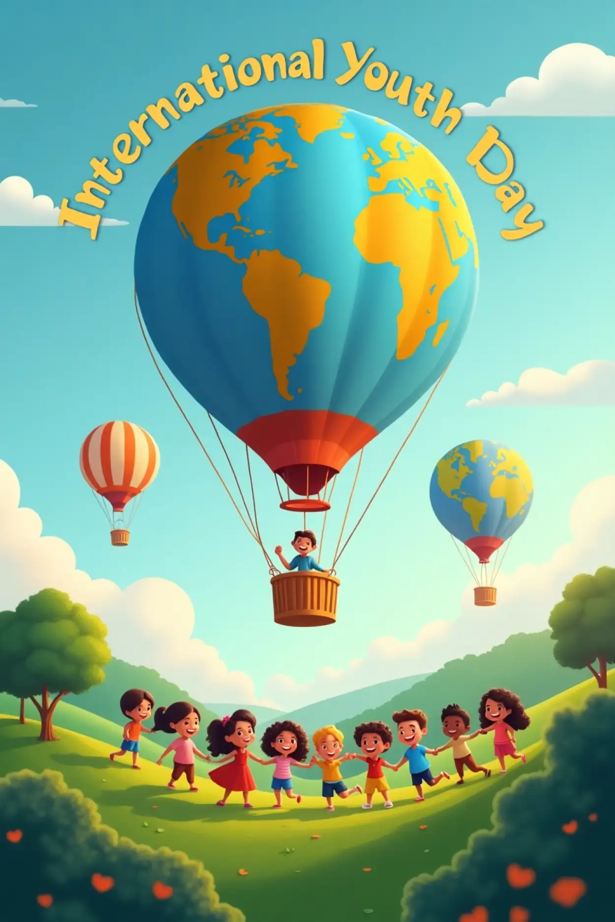 international youth day creative poster design