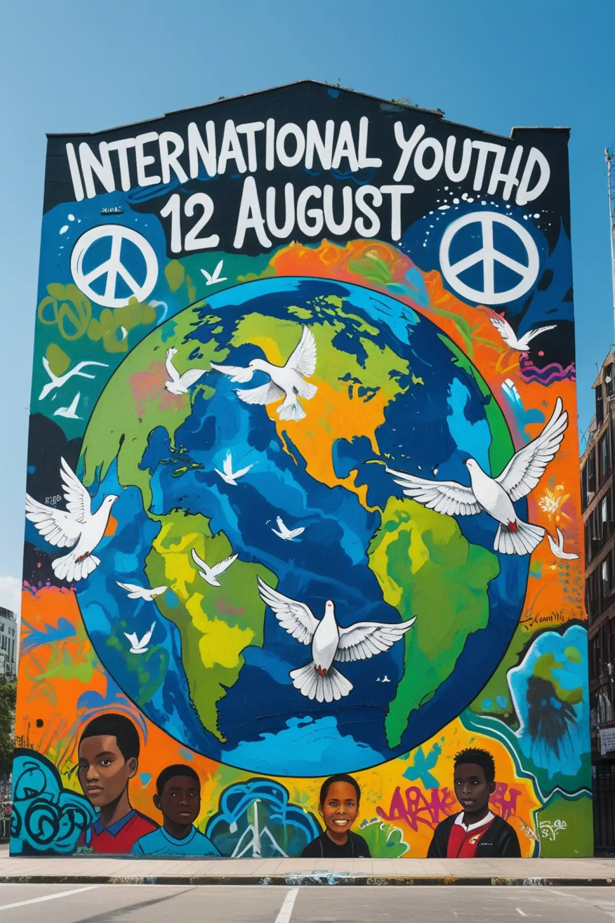 international youth day theme for social media post