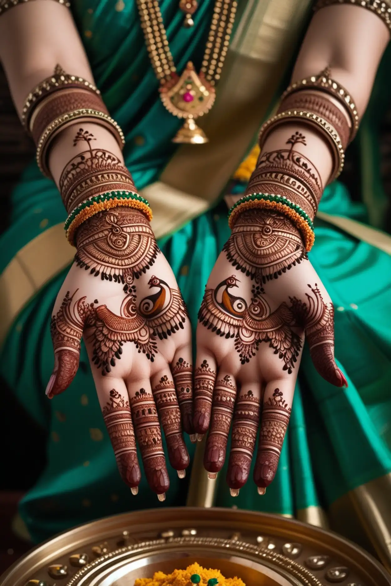 jaali design mehndi for sawan season