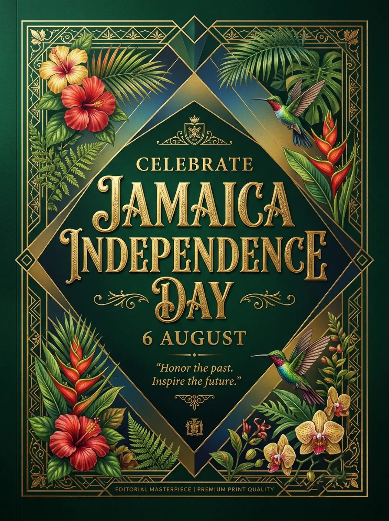 Free Download Jamaica Independence Day 2026 Commemorative Design - High Quality Jamaica Independence Day 2026 Image