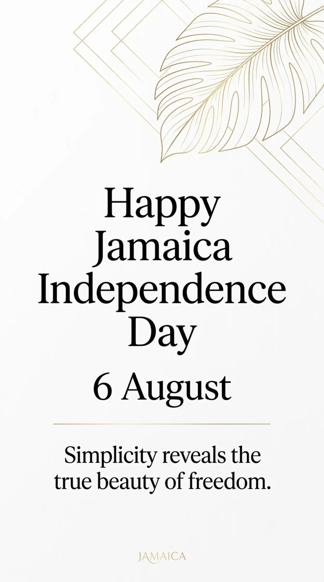 Free Download Jamaica Independence Day 2026 Design Template - High Quality Jamaica Independence Day 2026 Image